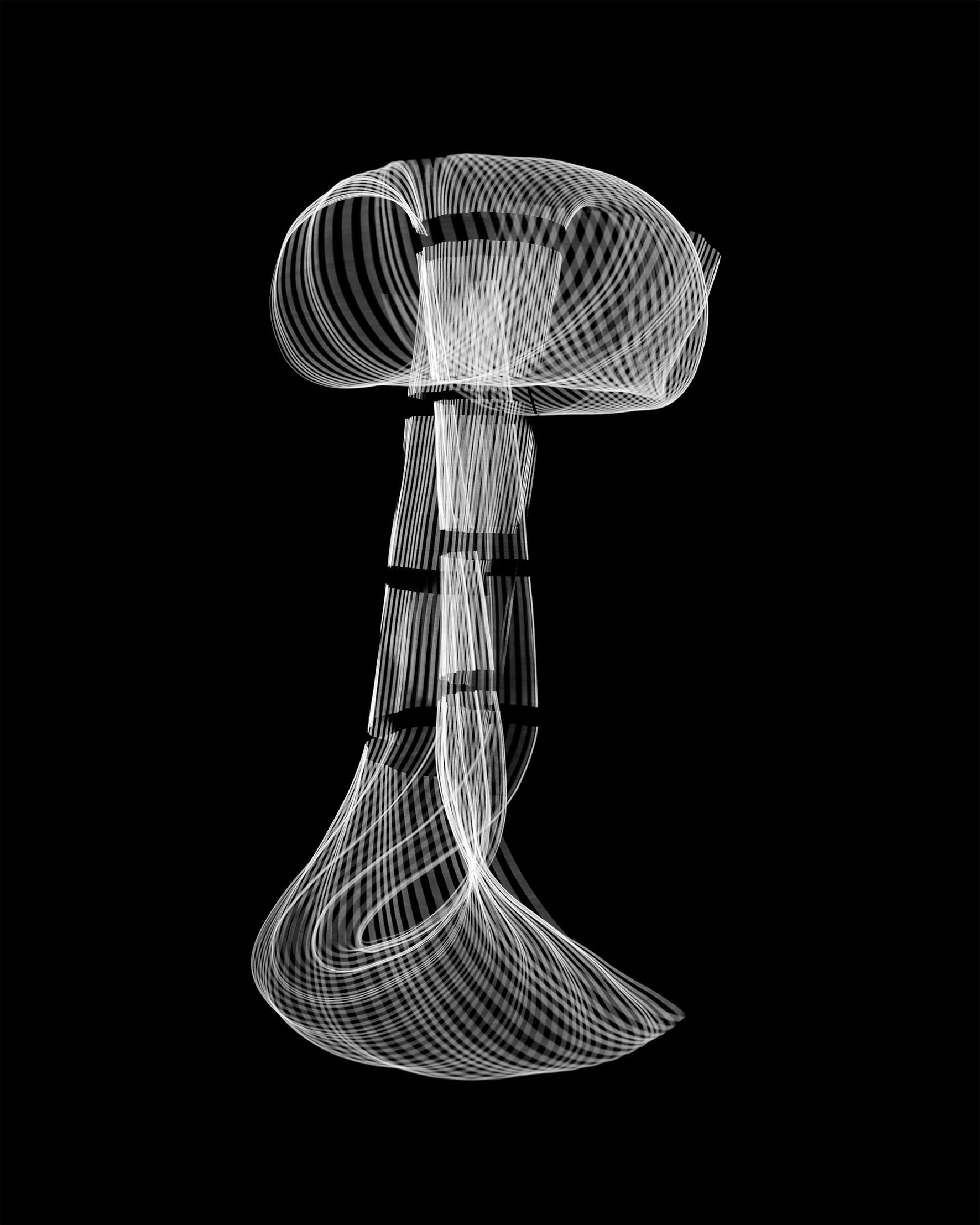 Observation of Rhythm in space 1 (2020), 106x86 cm
