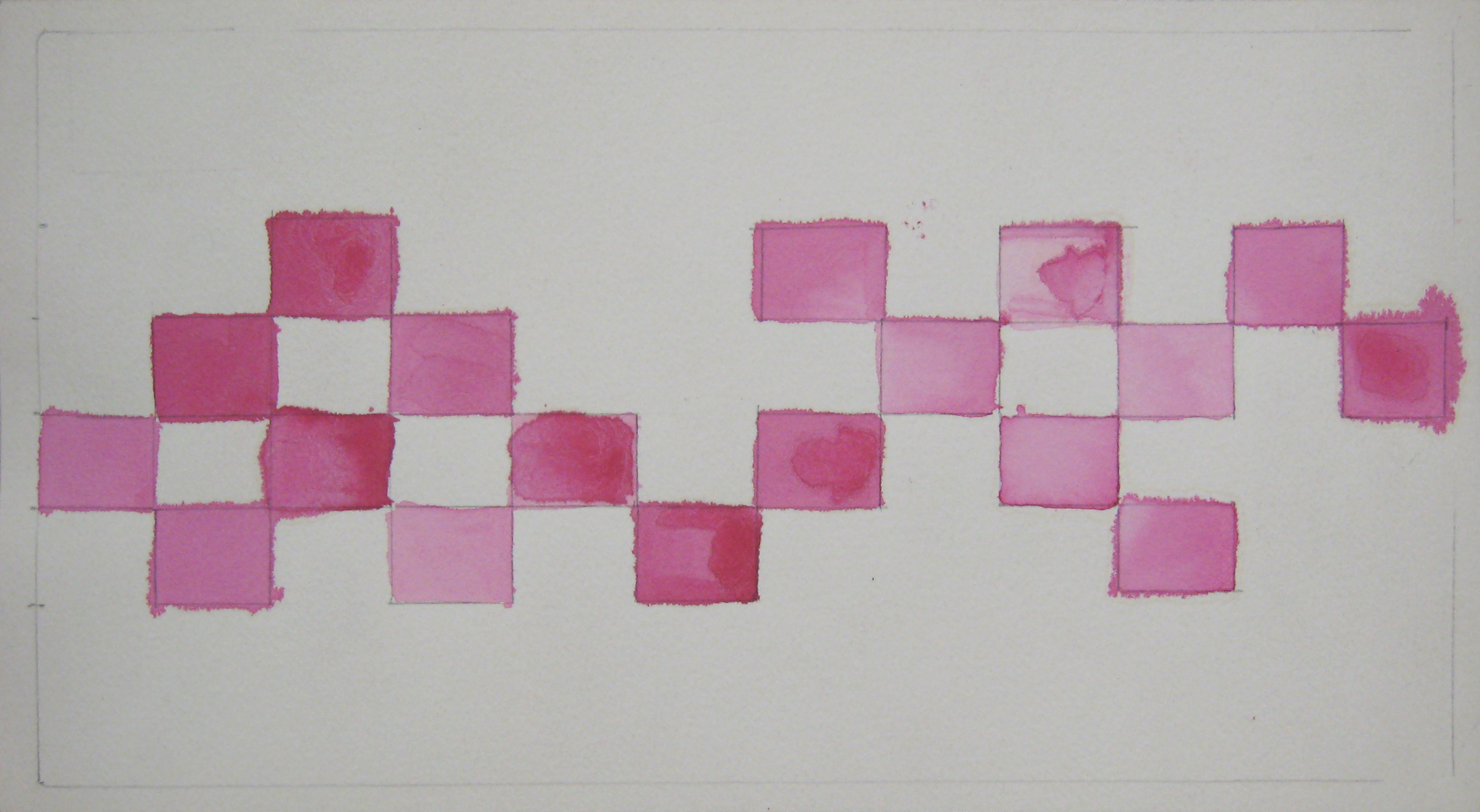 Untitled, 1995. Watercolor and pencil on paper, 17,5 x 32,5 cm.