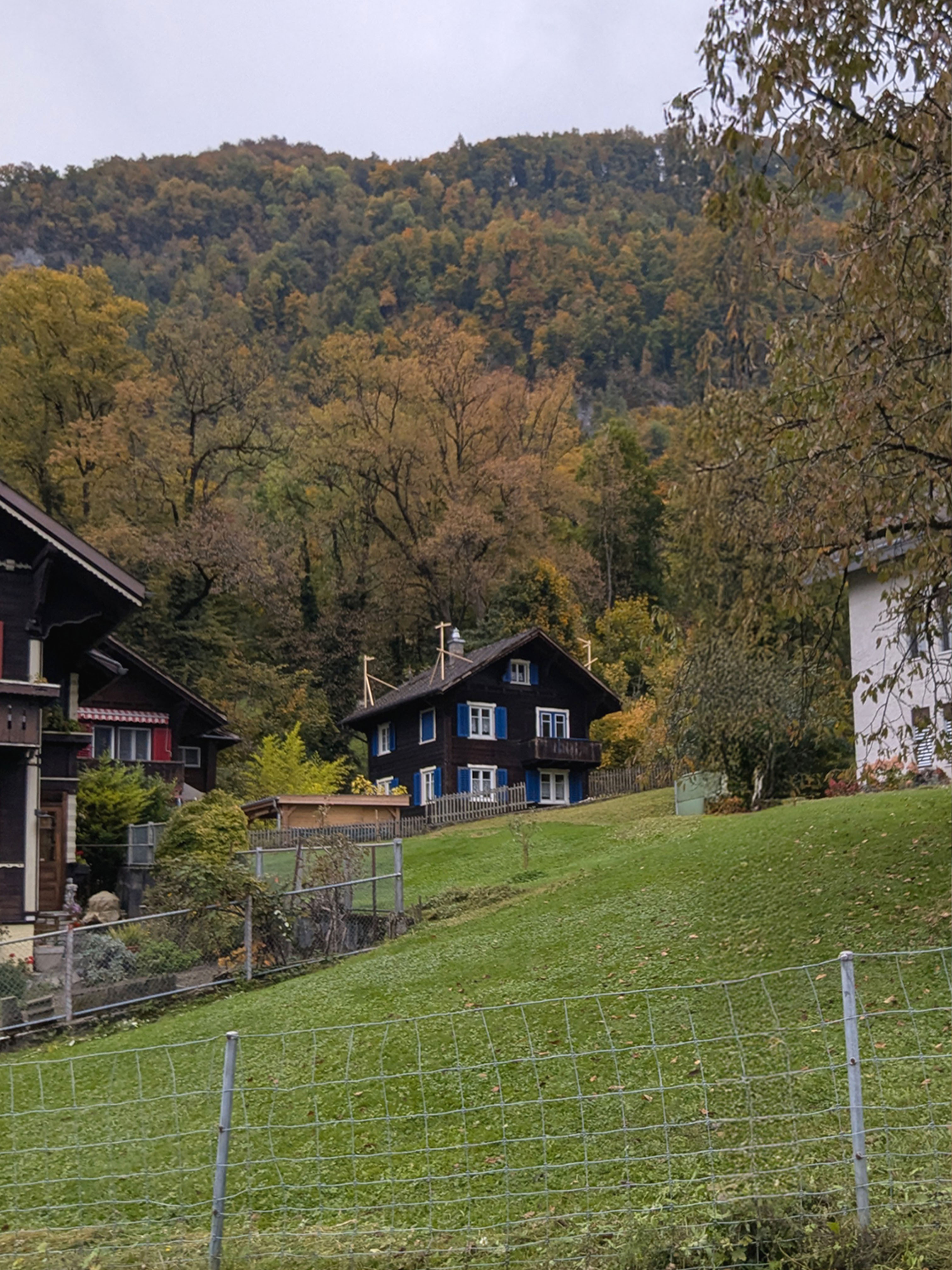 01.12.25 - Die Profile der Aufstockung in Mollis stehen. 