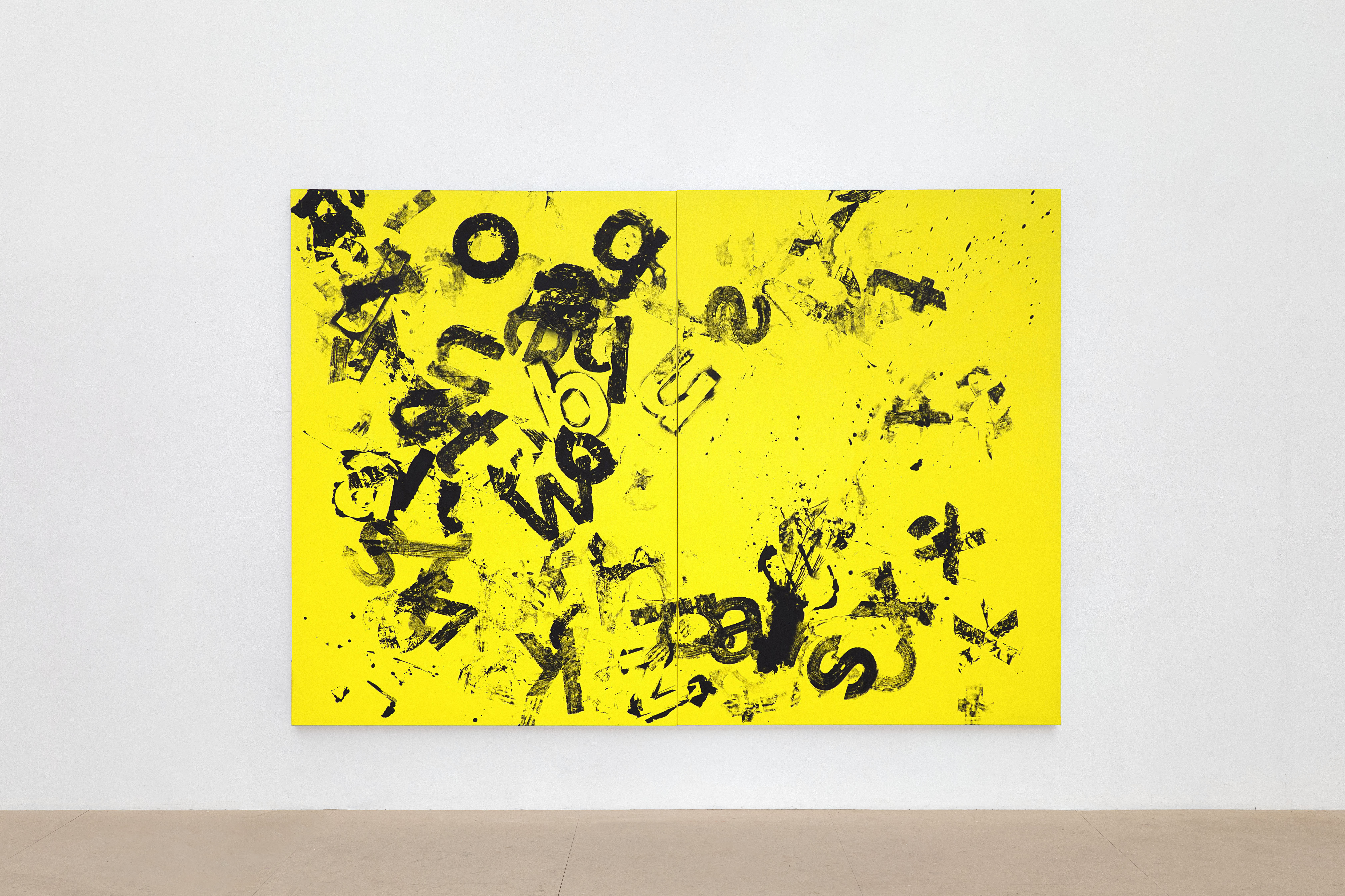 Swann Ronne - Painting - DG [Black and yellow]