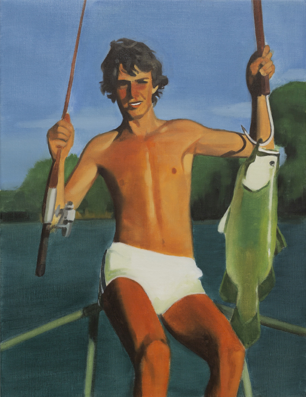 'Hook, Line & Sinker' 2019, Oil on Linen, 58 x 67 cm