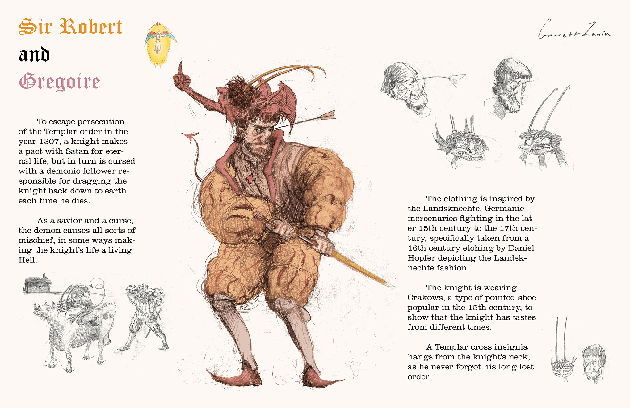 Earlier character sheet