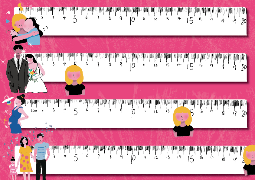 personal project -this illustration was inspired by the article "FRIEND ZONE" from chicagomag.com