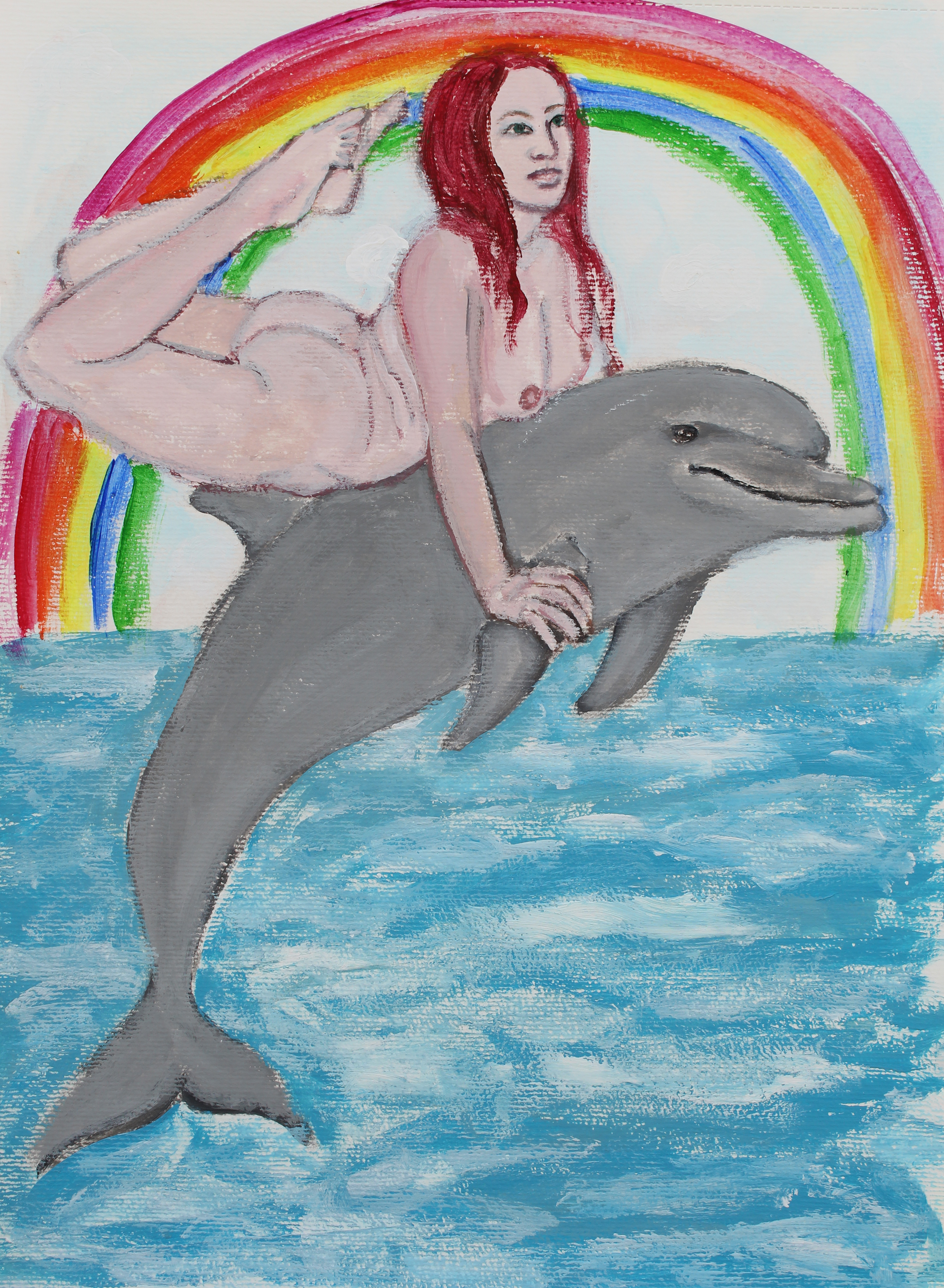 Idyllic, Acrylic on paper, A3, 2020