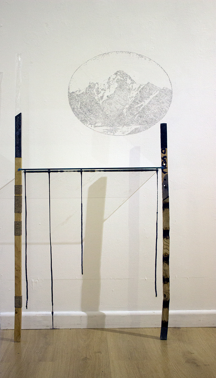 pass through mountain, drawing (detail)