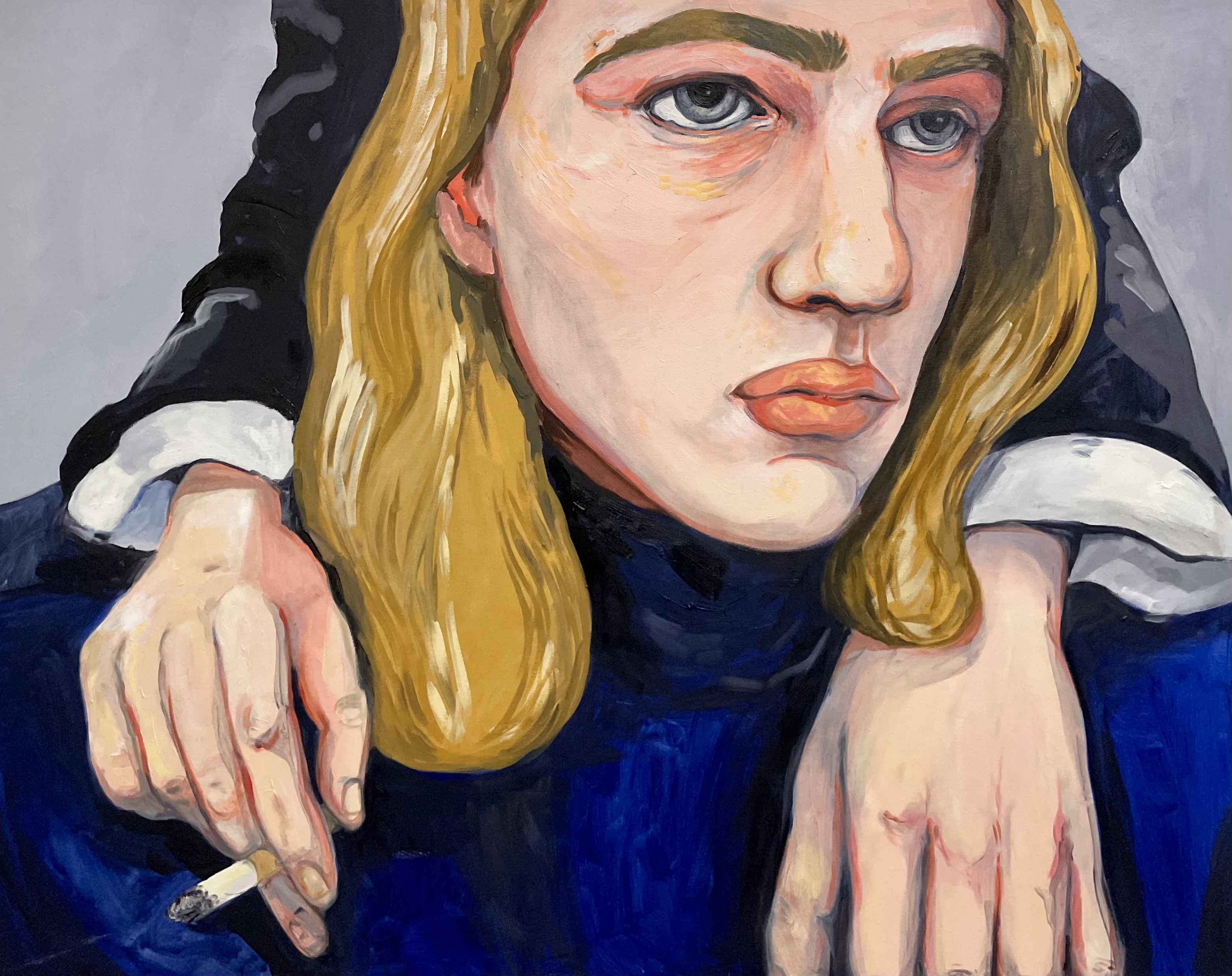 Retrato improvisado. 100x85cm. Oil on canvas. 2020