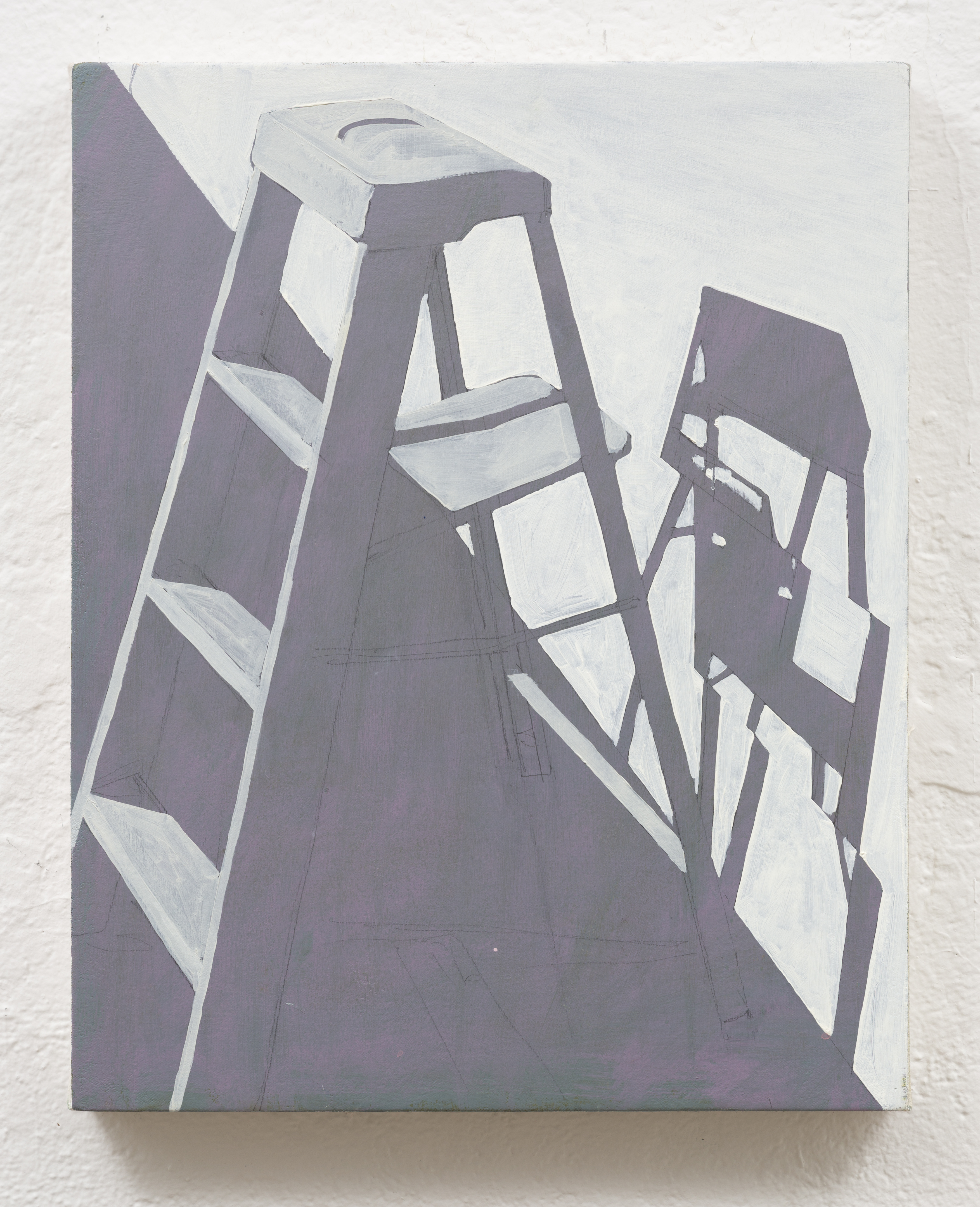 "Ladder" oil on canvas, 20 x 16 in., 2017
