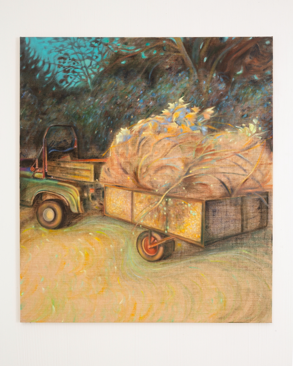 'Melex' / 2024 / oil on jute / 170 x 150 cm