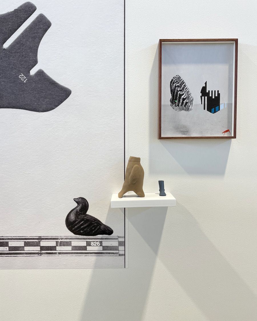 3D printed artefacts in PLA and copper PLA, Foto Tallinn, Estonia, 2021