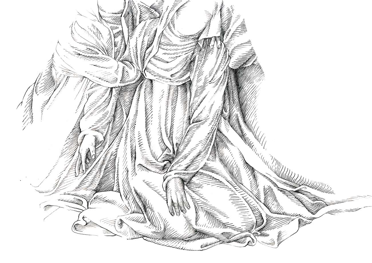 Syncope, 2017, ink on Bristol board, 21 x 29.7 cm.