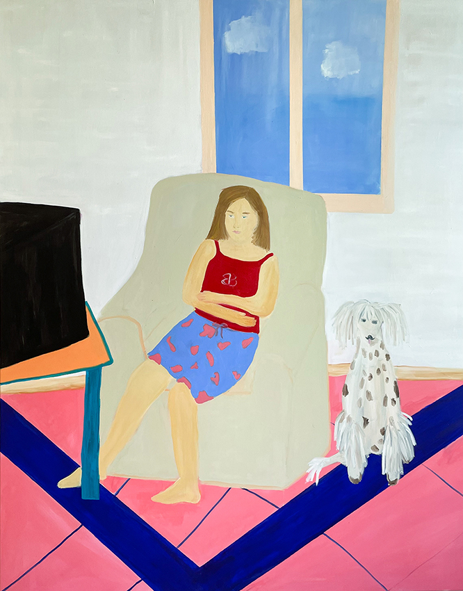 Sommerloch, Oil on Canvas, 145 x 180 cm, 2022