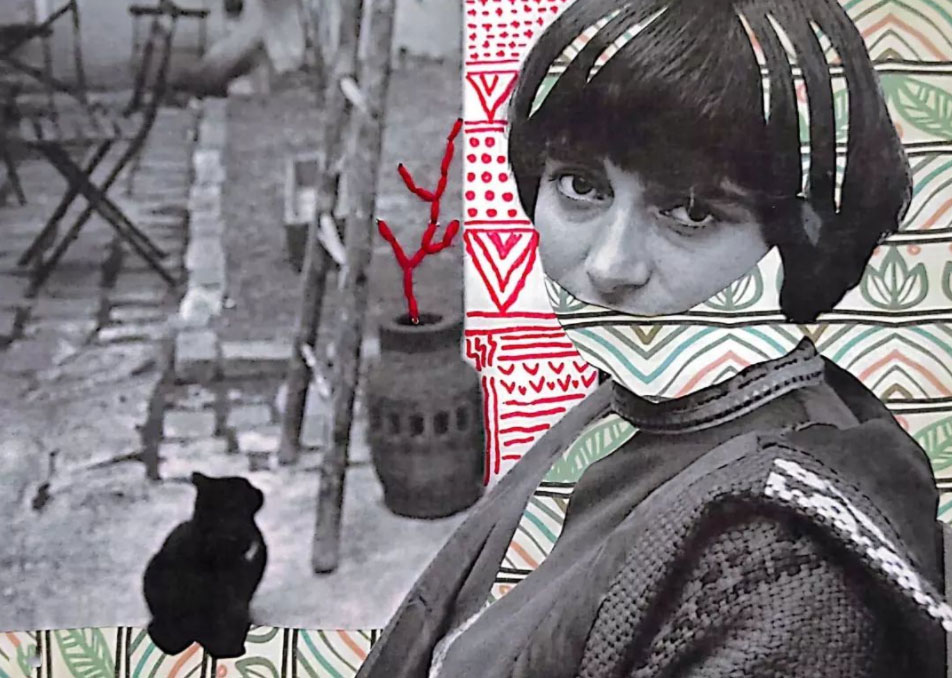 Agnès Varda ve kedisi. Agnès Varda ile tanışın. O bir yönetmen. O Fransız yeni dalgasının kurucularından. Filmleri ilham verici. Filmlerinin rengi ilham verici. Ben kırmızı bir iple onu takip ediyorum. Agnès Varda and Cat I follow this woman. I have a red string in my hand. [collageha]