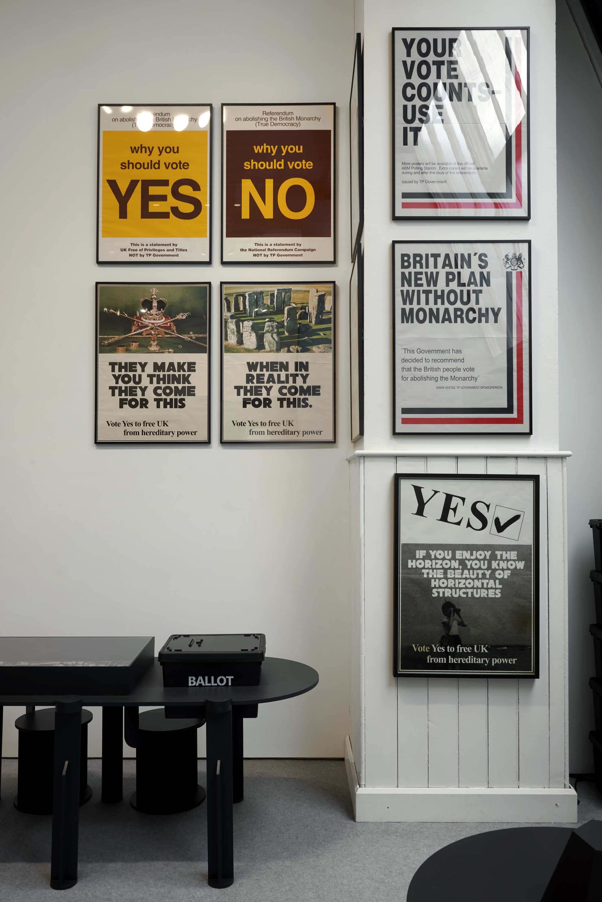 Framed prints displayed at Royal Academy of Arts