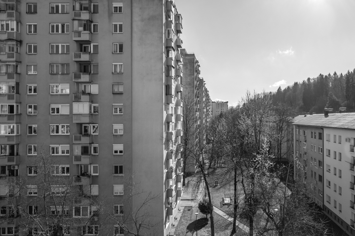 Stanovanjske stolpnice Na Jami, Ljubljana / 1965-68, Pavel G&ouml;stl