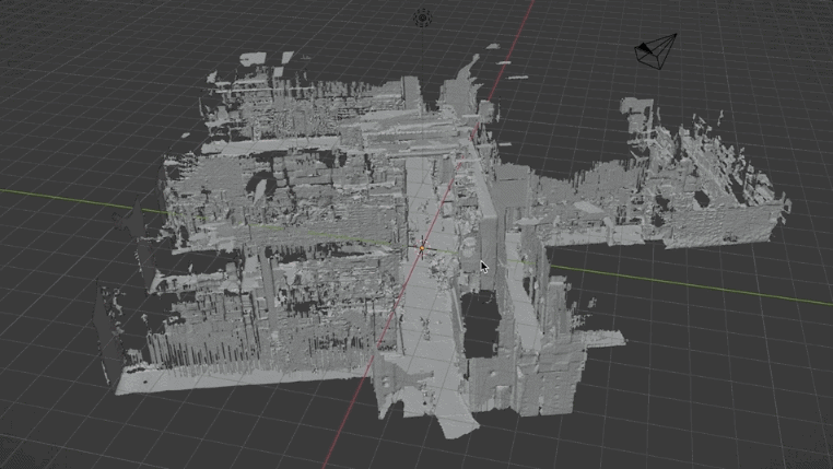 Final detailed reconstruction model from MR headset tool