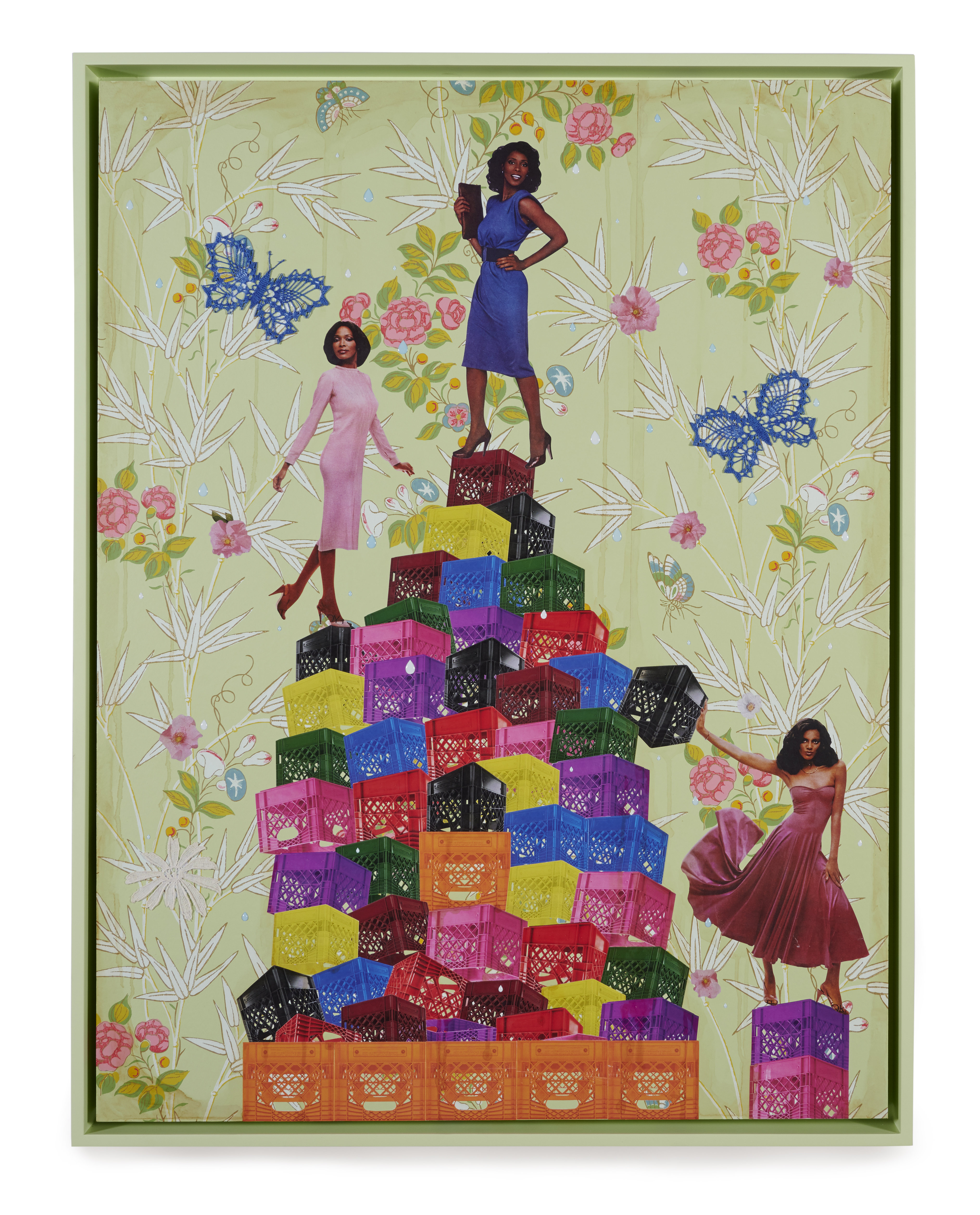 Challenge Accepted, 2021, Mixed media on panel, 48 x 36 in
