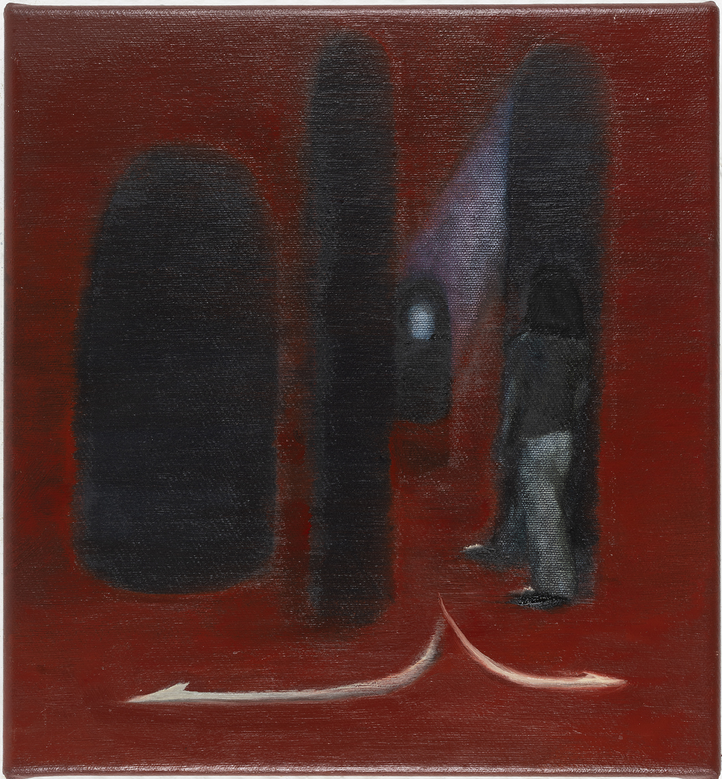 "Follow the line", 2022, 24x26cm, oil on canvas