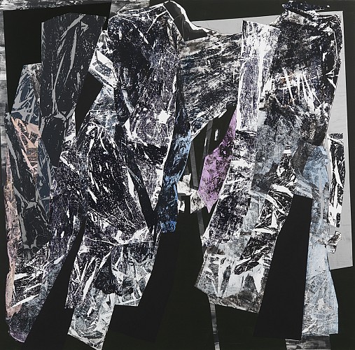 March, acrylics on polyester canvas, 152 x 152 cm, 60" x 60", 2019