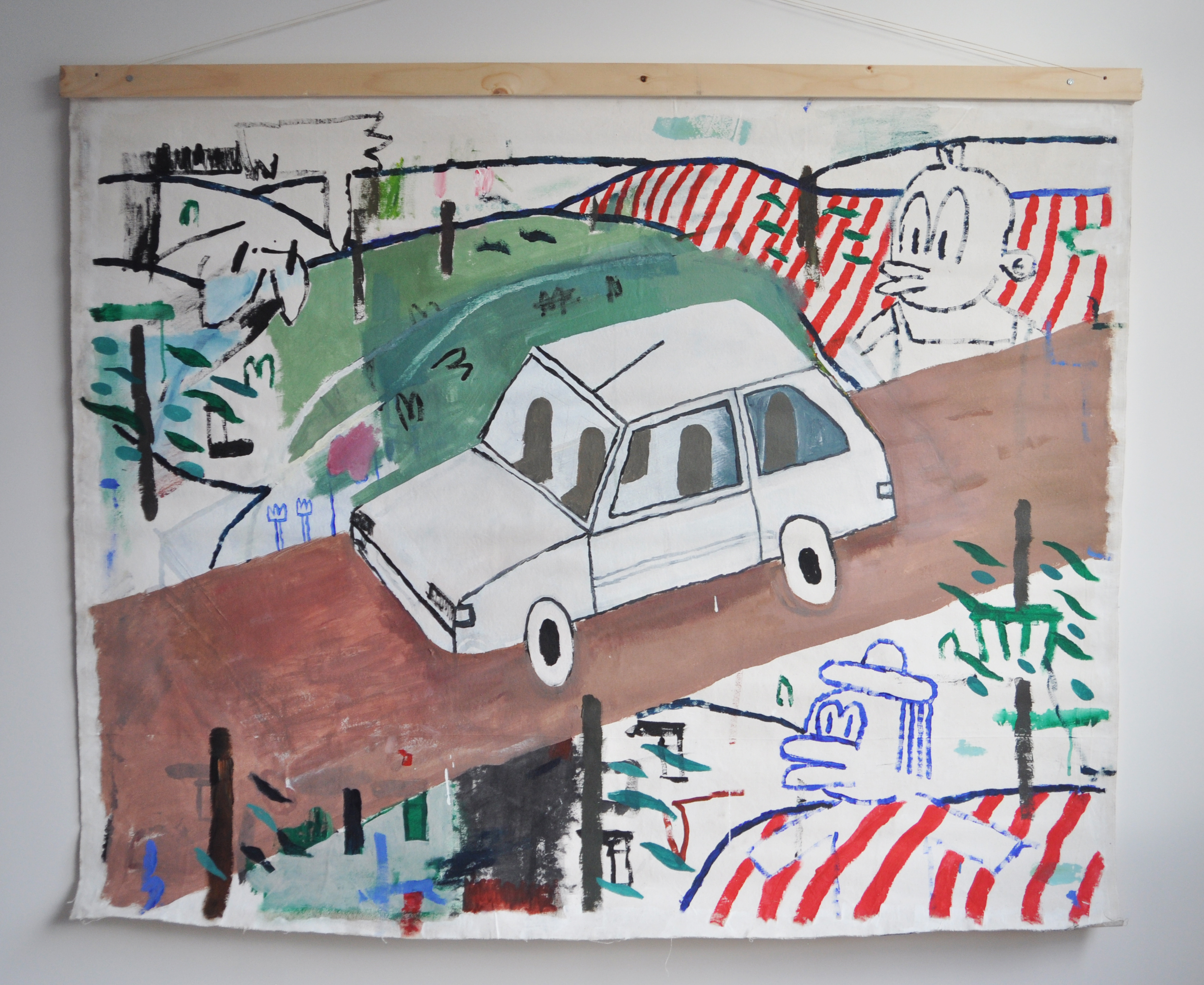 Veluwe/ Acrylics on Cotton (wooden frame)/ 120x140