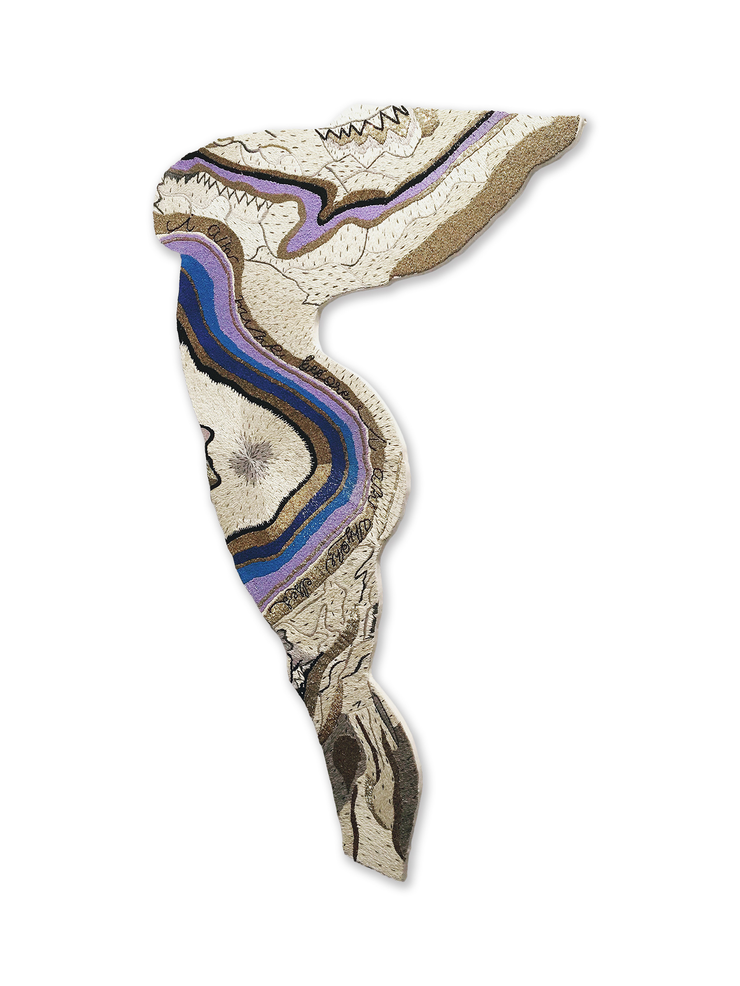 I Am Mine Before I Am Anyone Else's (Female Form) 2018 Mixed media 60 x 40 Inches