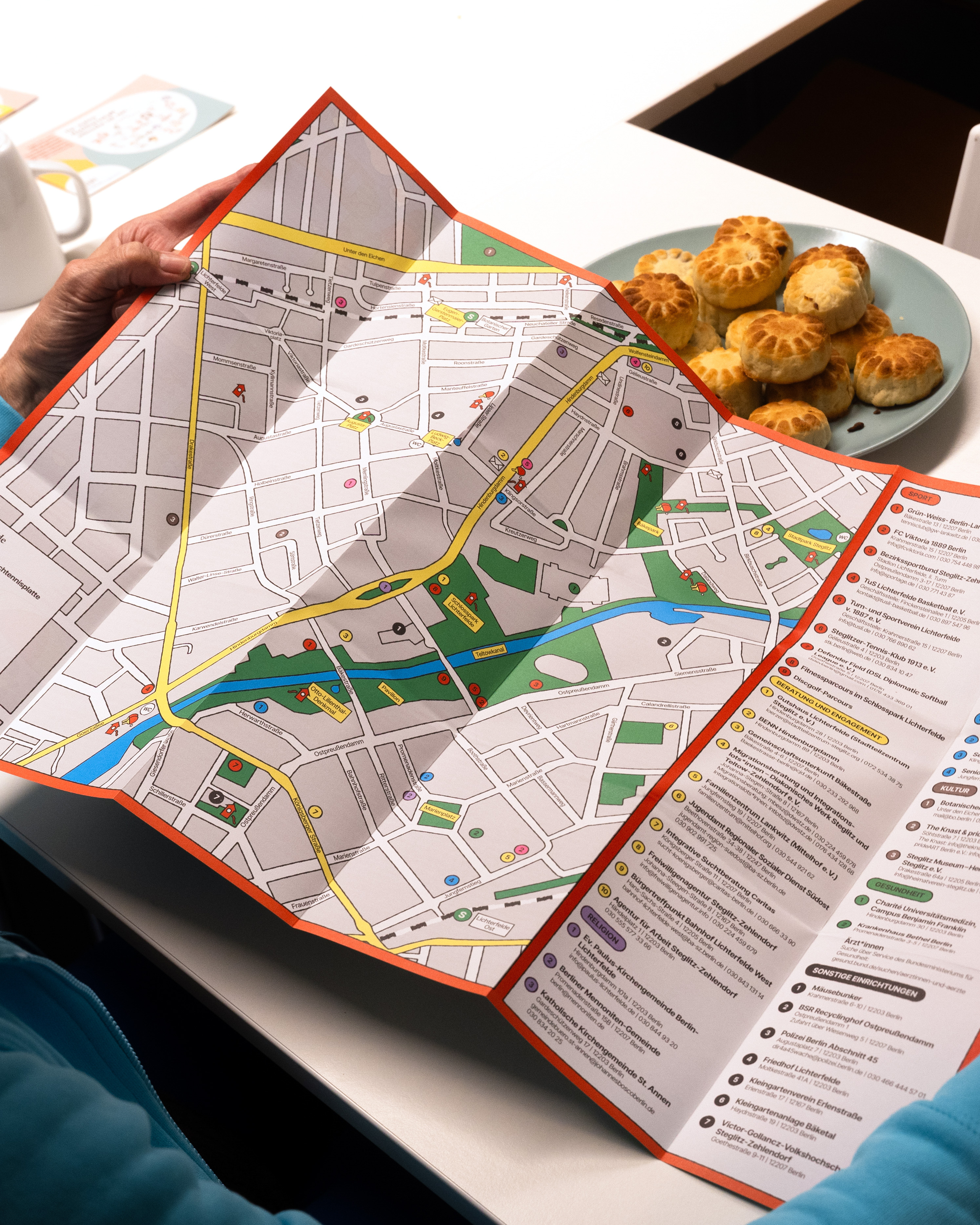 Neighborhood Map and big Illustration for BENN Hindenburgdamm