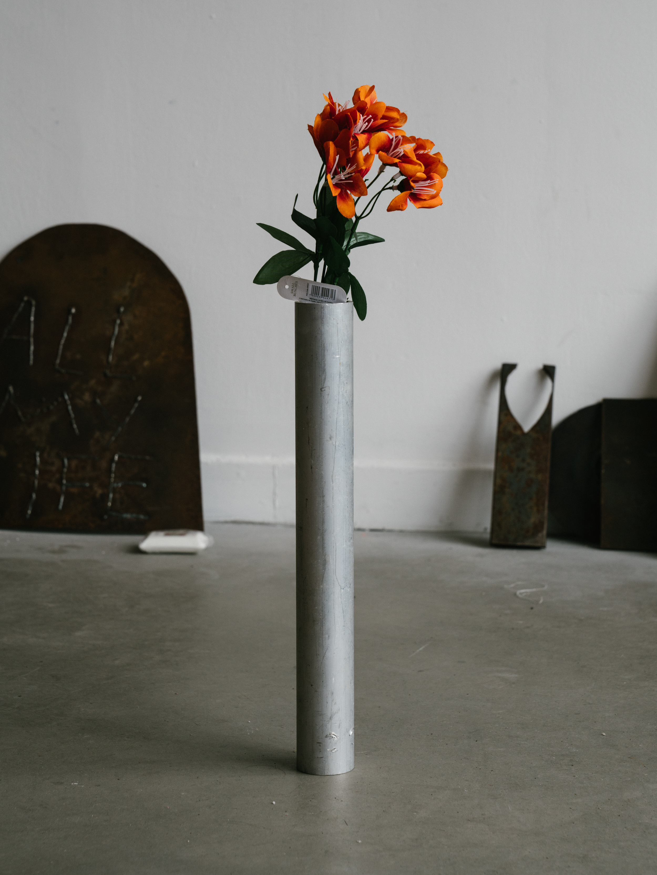 fake flowers, aluminium pipe 2024