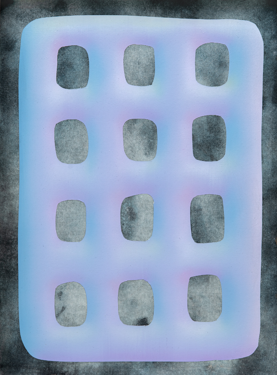 untitled, oil and gouache on paper, 31 x 23 cm, 2020