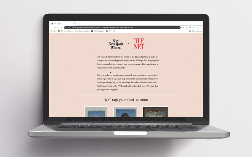 NYT x MET Webapp