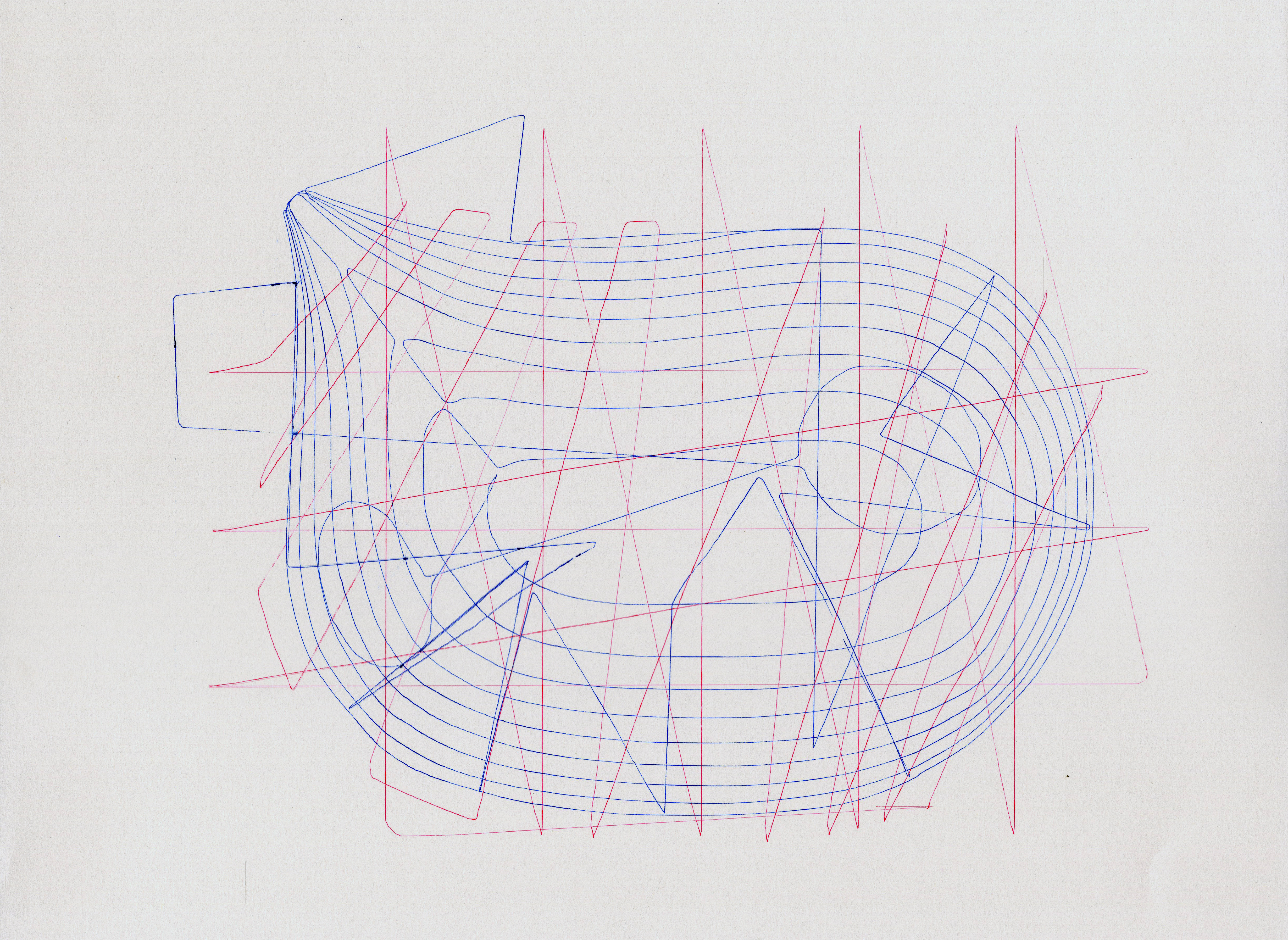 Ryue Nishizawa, N Museum, Kagawa, 2004. Scanned output from drawing apparatus