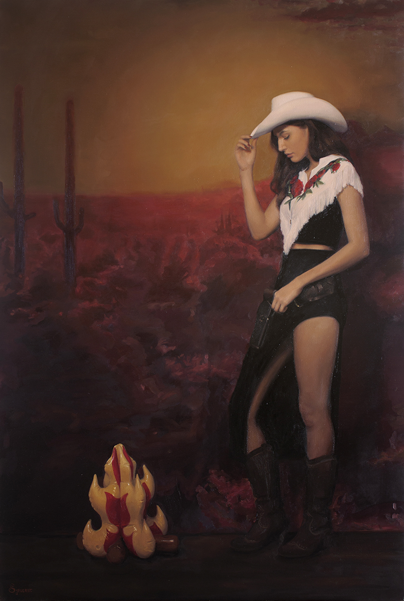 'Come on Baby, Inflate my Fire'. Oil on canvas