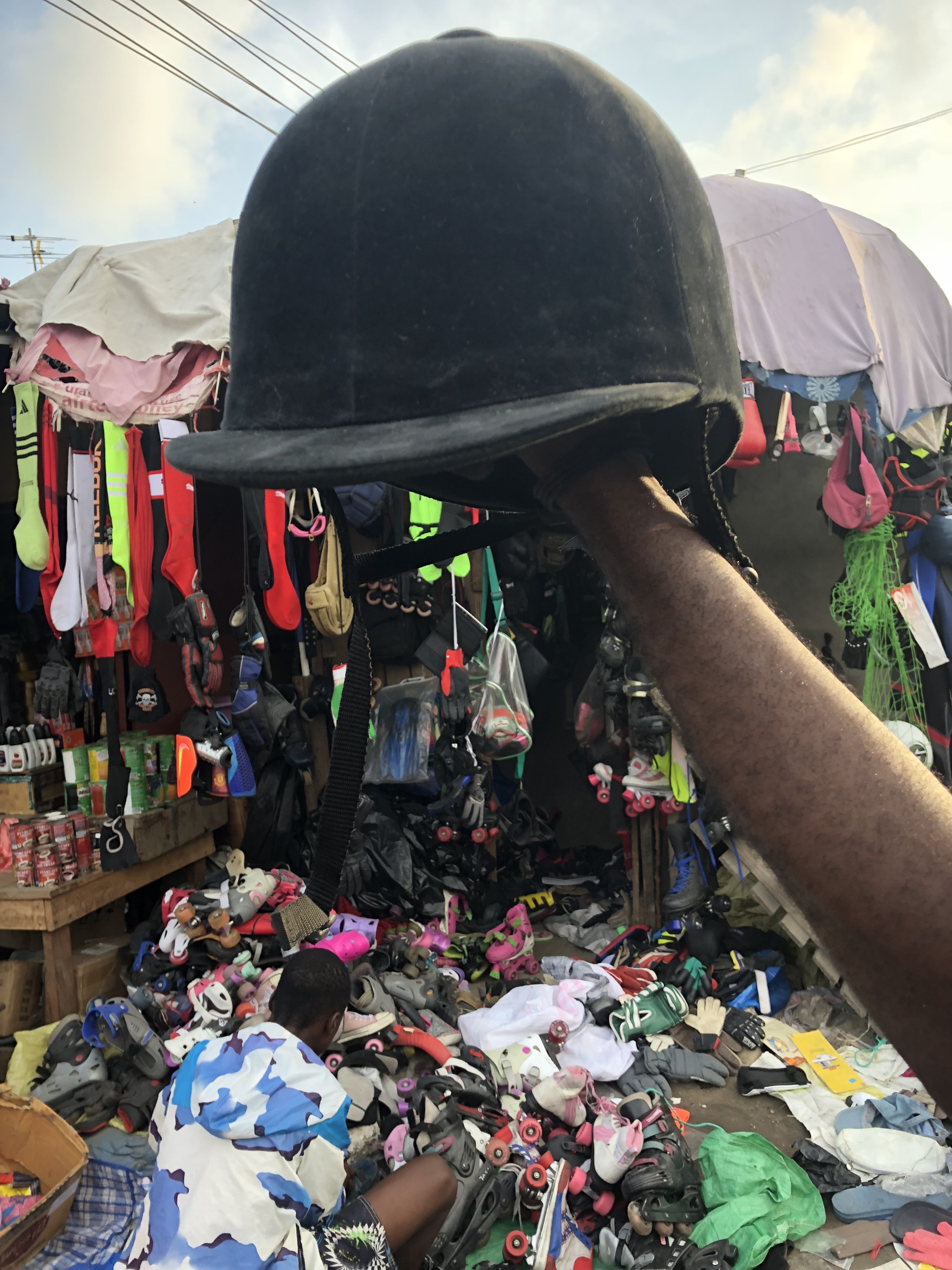 A horse cap found at the second selection of accessories, 16.12.2019