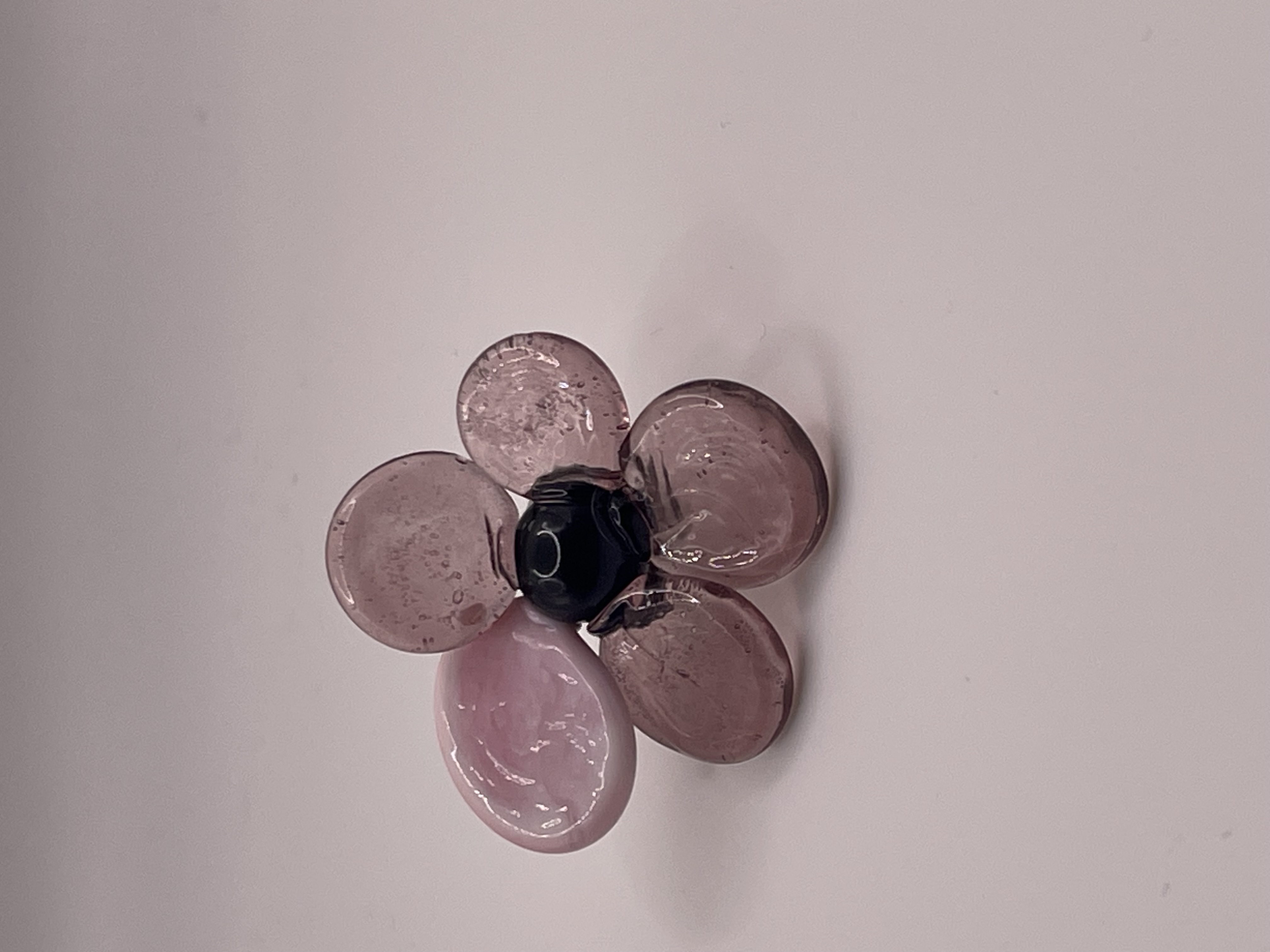 Flower Lapel Pin, Glass