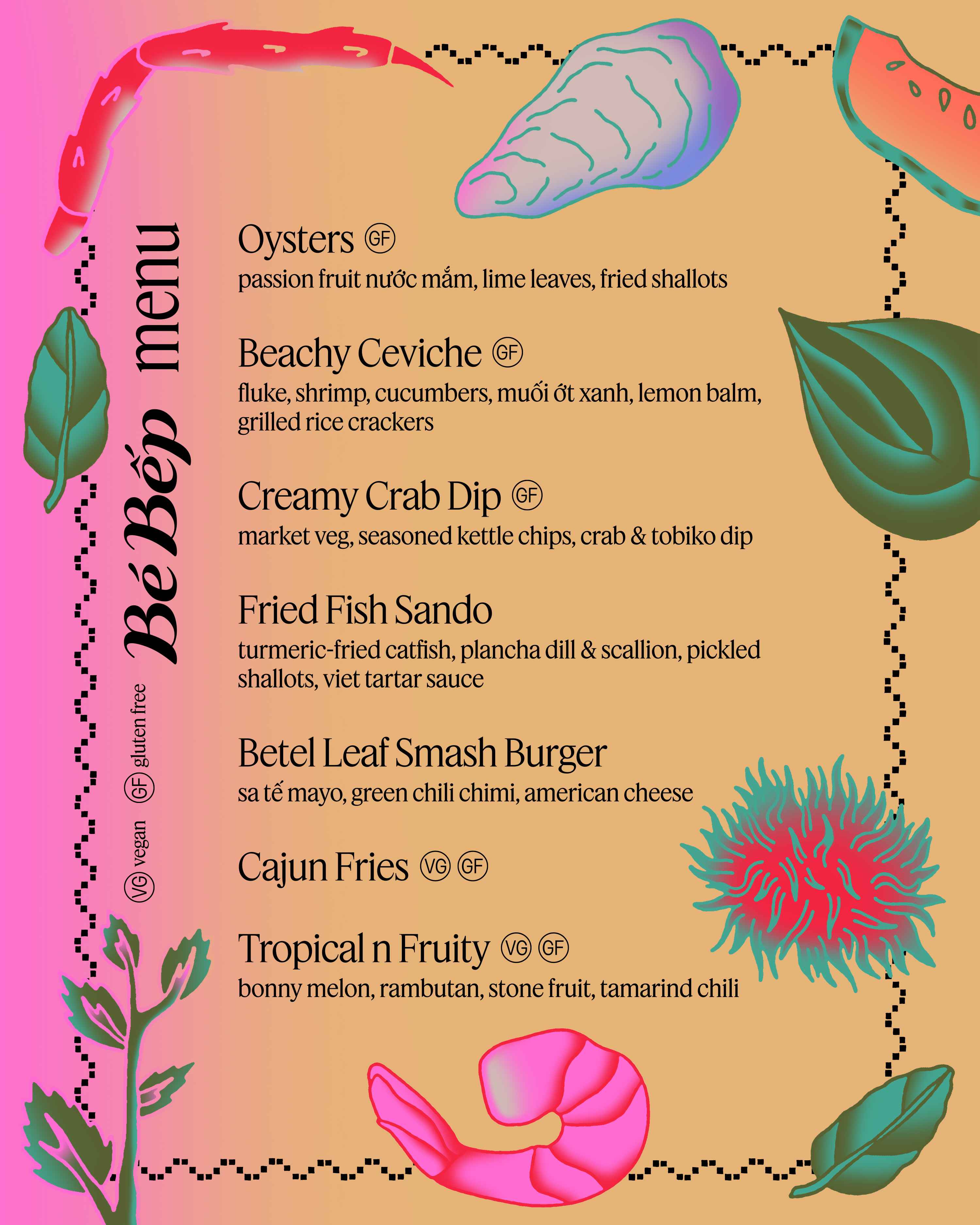 Bé Bếp Menu, Digital, 2025