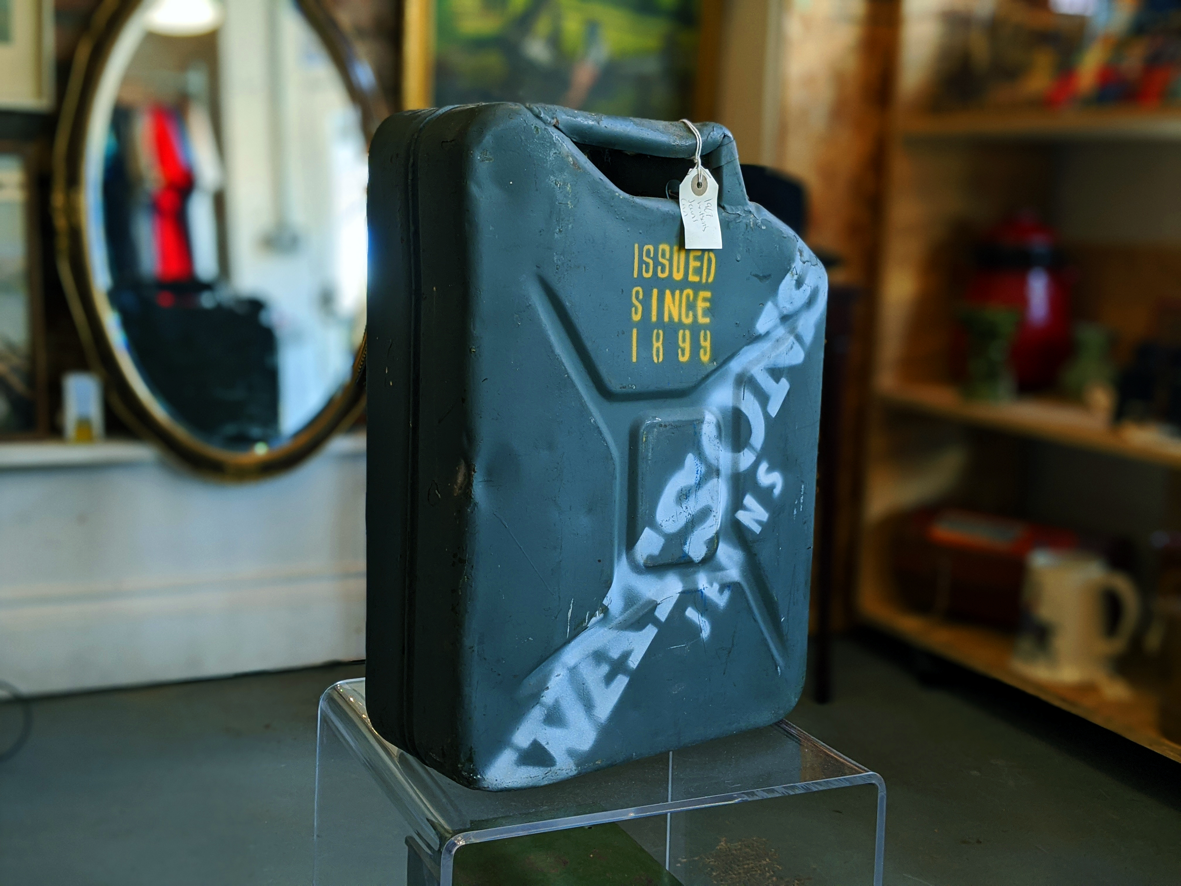 Winged Ape Vintage Army Canister