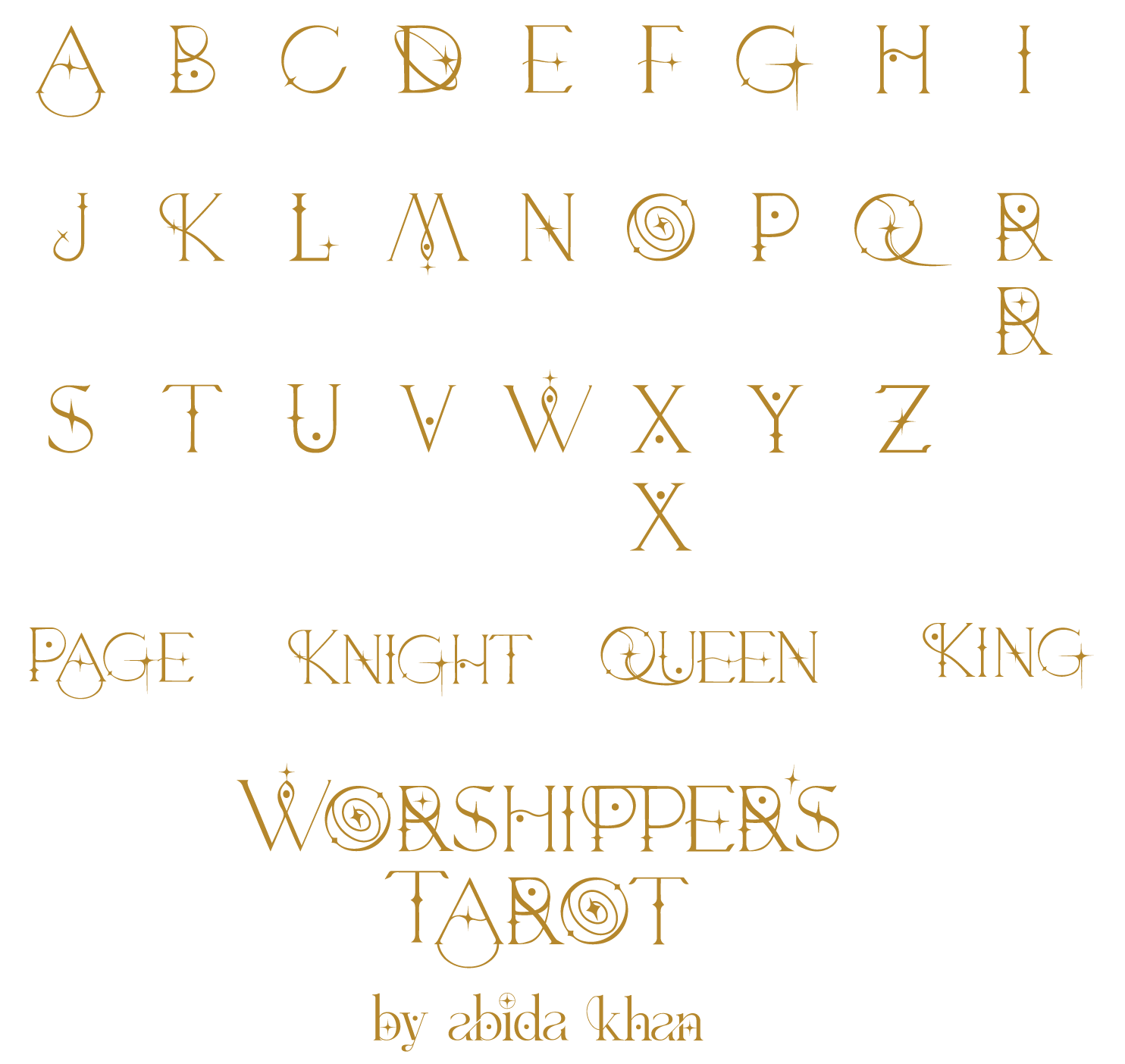 type for cards + future packaging, illustrated by me