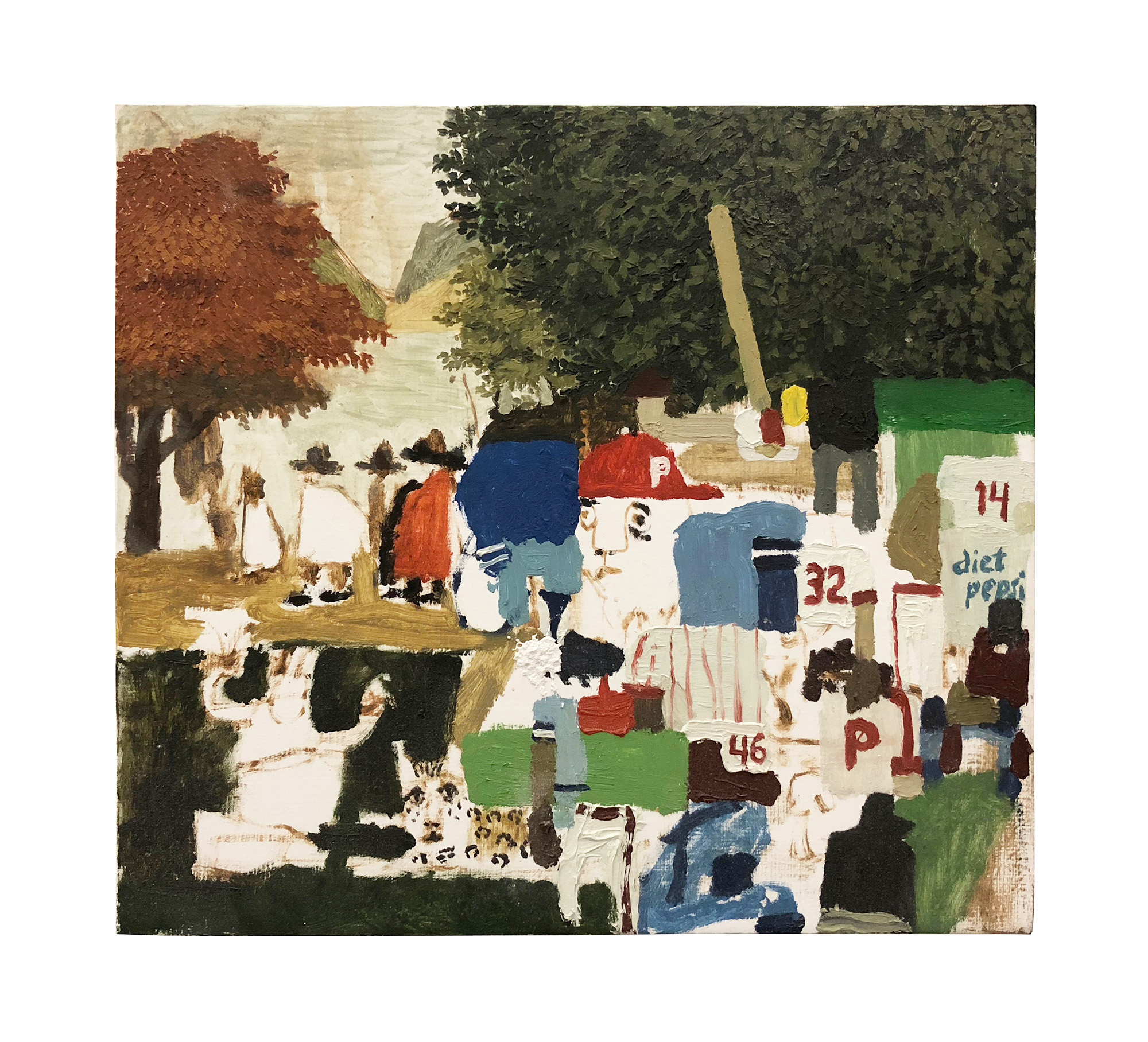 Peaceable (with 1980 Phillies), 9 x 11”, 2017