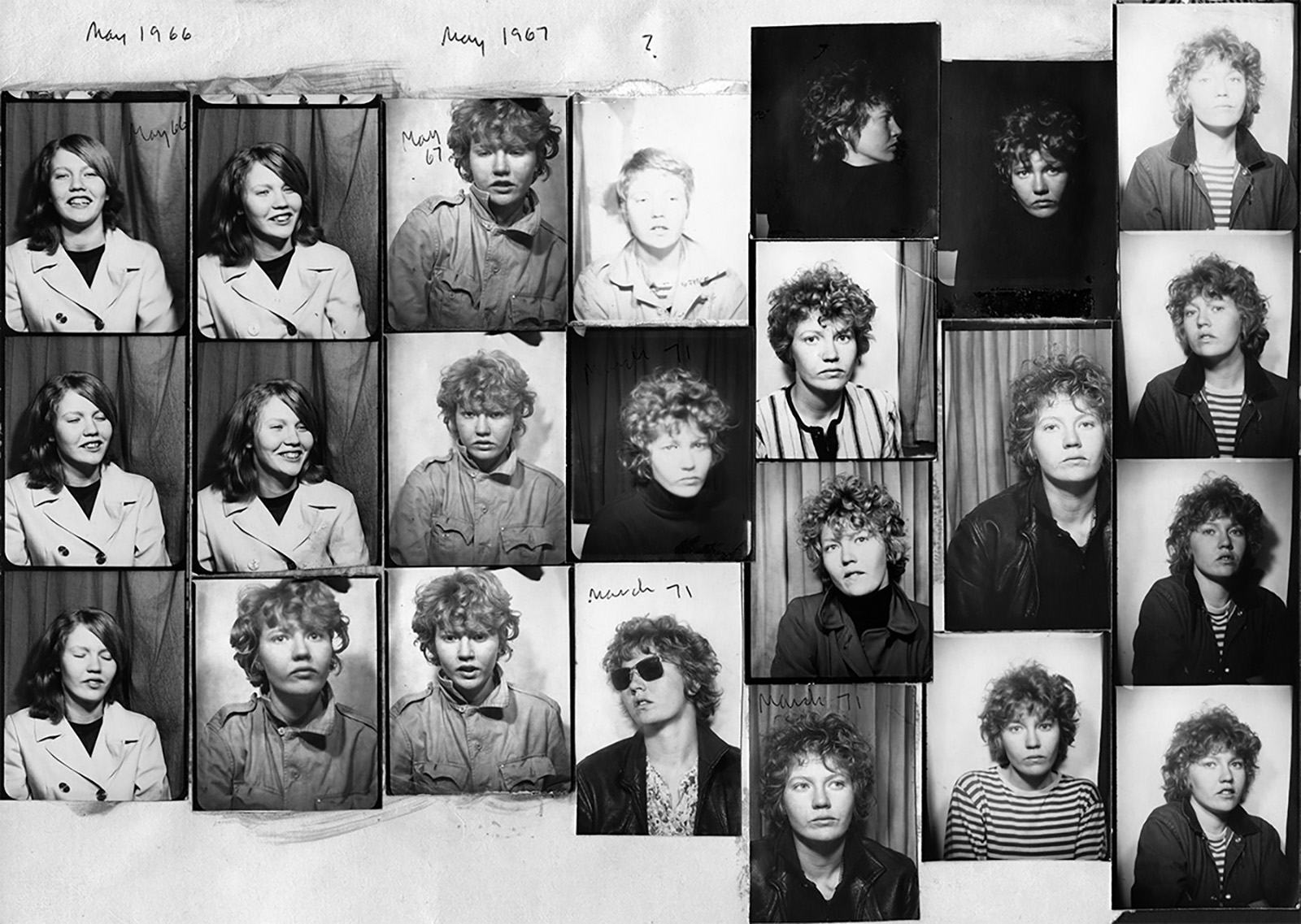 © Donna GOTTSCHALK Portraits Photomaton, 1966-1971  Courtesy de l'artiste et de Marcelle Alix
