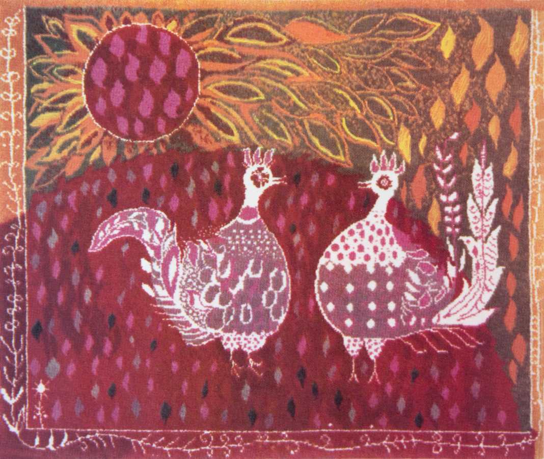 Handwoven wool carpet. Limited edition. 1970's