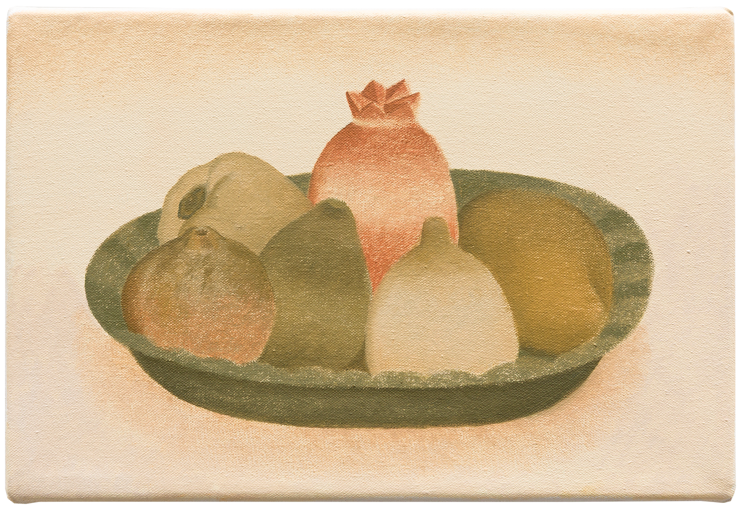 "Frutas de cêra", 2025, óleo sobre tela