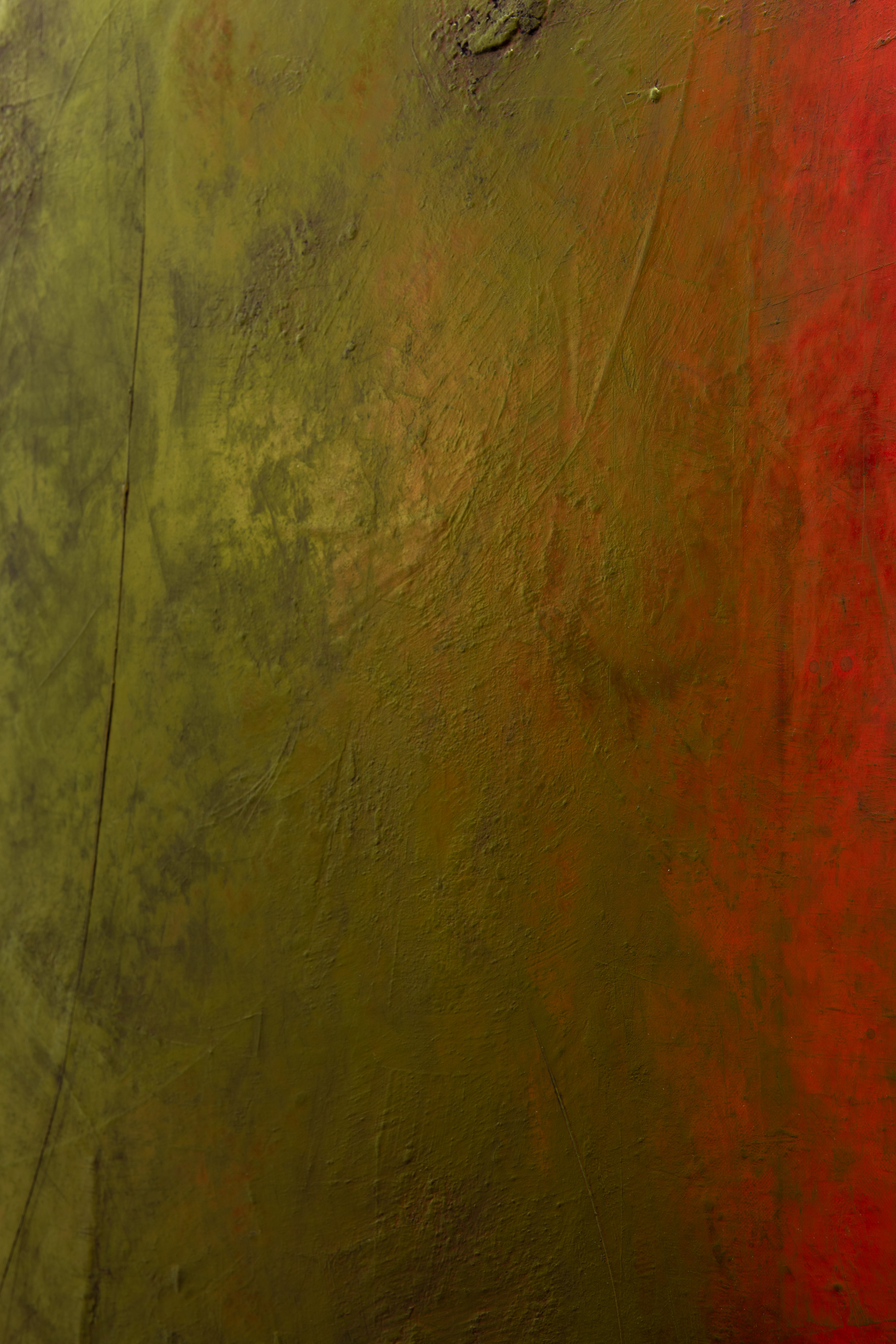 Mineral Painting (Blood of nature), Cinnabar, acrylic on linen, 95 x 77cm. Photo: Laura Moore 	