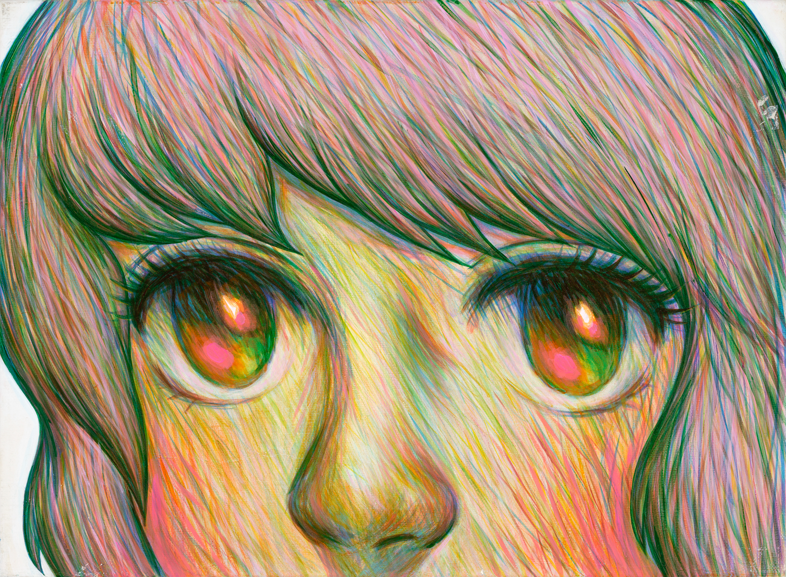 제목 미상, 연도 미상, 캔버스에 아크릴릭, 33 x 45cmNo Title, unknown date, acrylic on canvas, 33 x 45cm