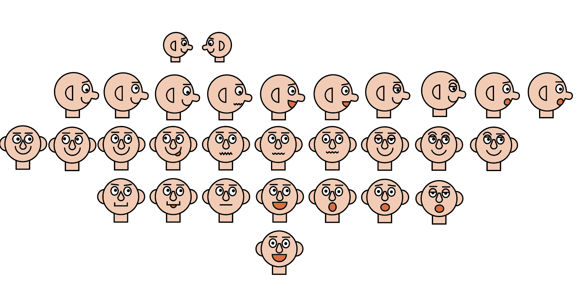 Face studies (CD for WahlheYmat, Berlin 2025)