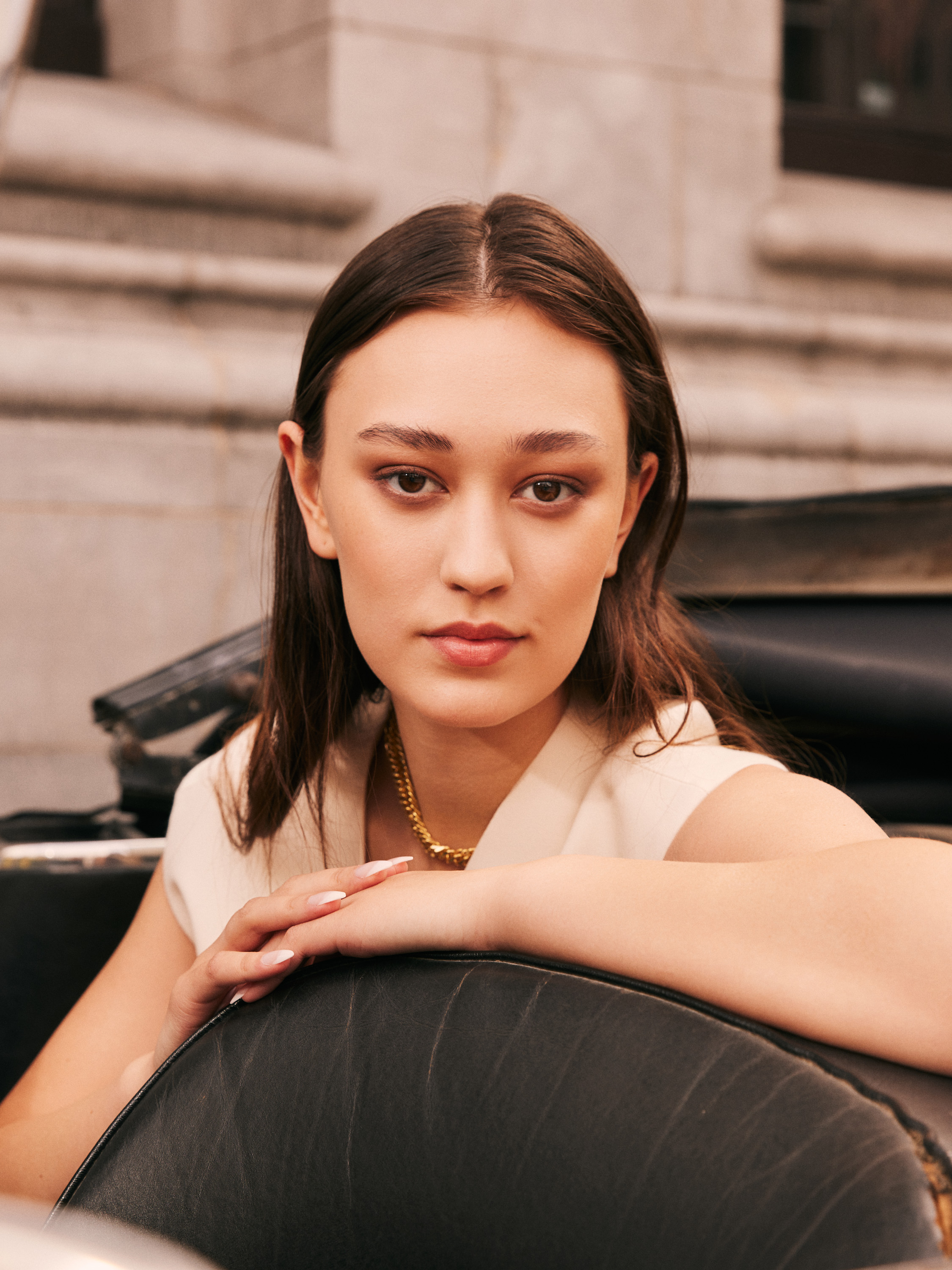 Luxurious fashion editorial photoshoot in Dublin, Ireland, featuring a stunning model in vintage clothes. Photographed in the city's trendy French cafes, this photography showcases the elegance of high-end fashion and the charm of vintage clothing. Captured by a skilled photographer, this editorial is sure to impress.