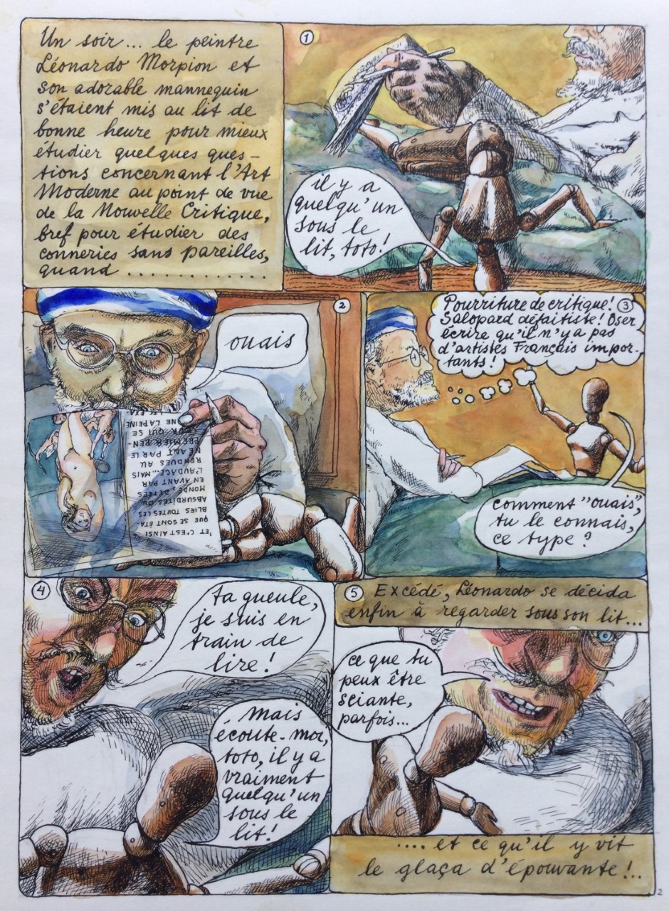 La Mort Quotidienne de Leonardo Morpion - Charlie Mensuel, November 1976 No. 94 page 2 of 16