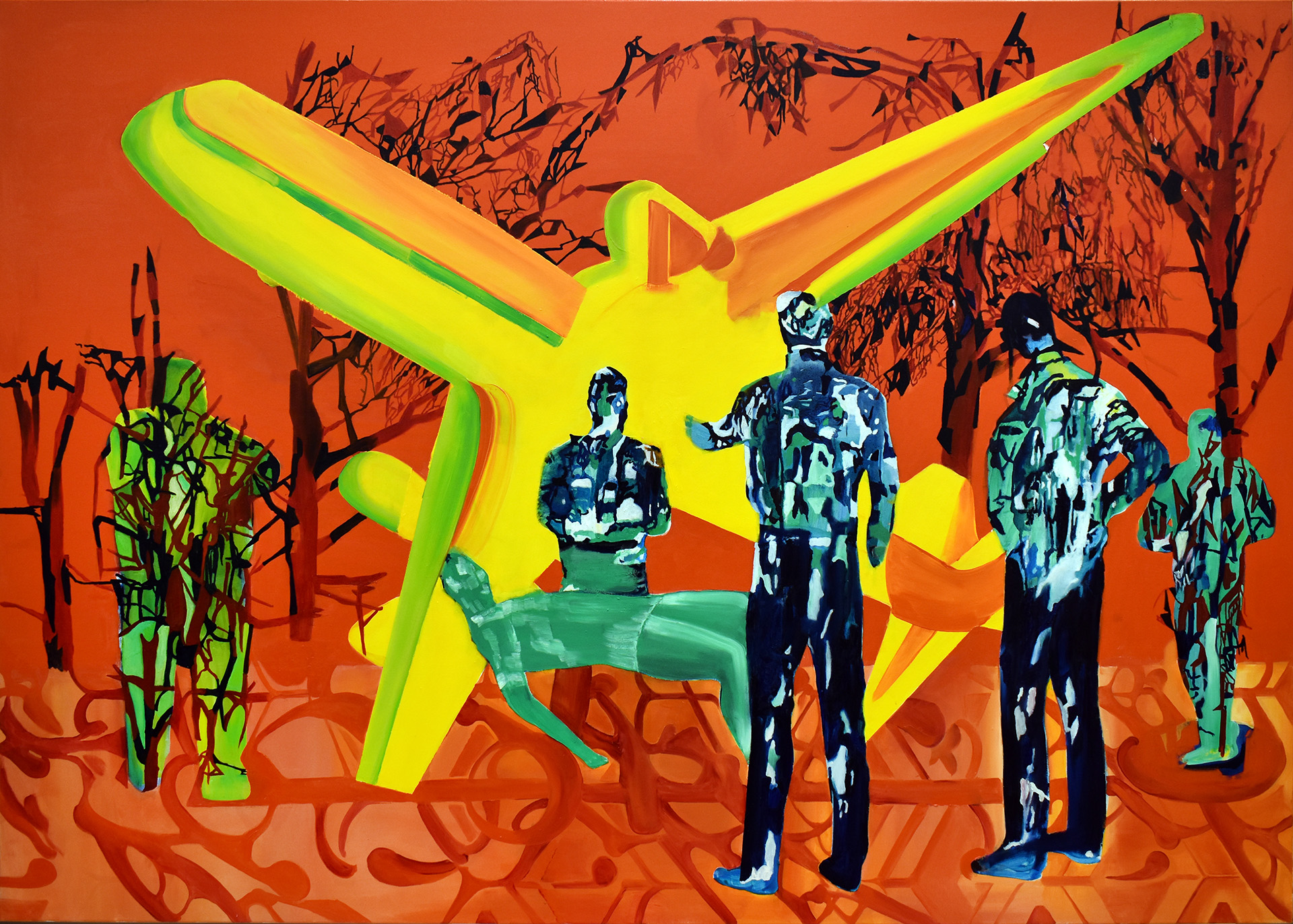 Unttitled, oil on canvas, 100x140 cm, 2021