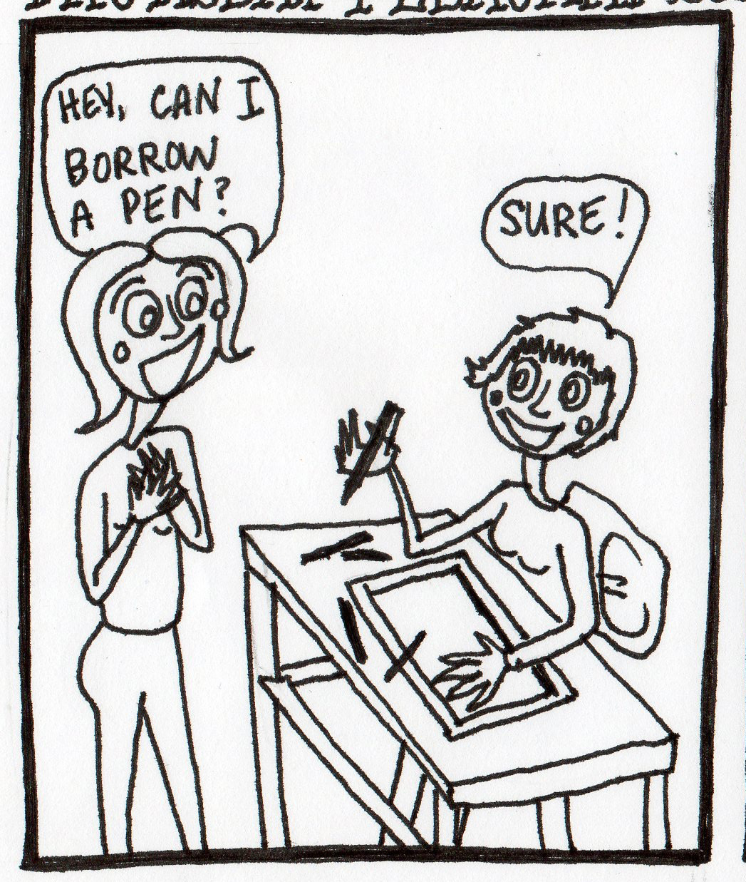 In my sleep the back of the chair turned into an ear.