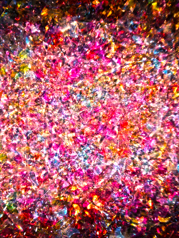 K#PinkGelb, 190 x 130 cm, Latexdruck, 2019