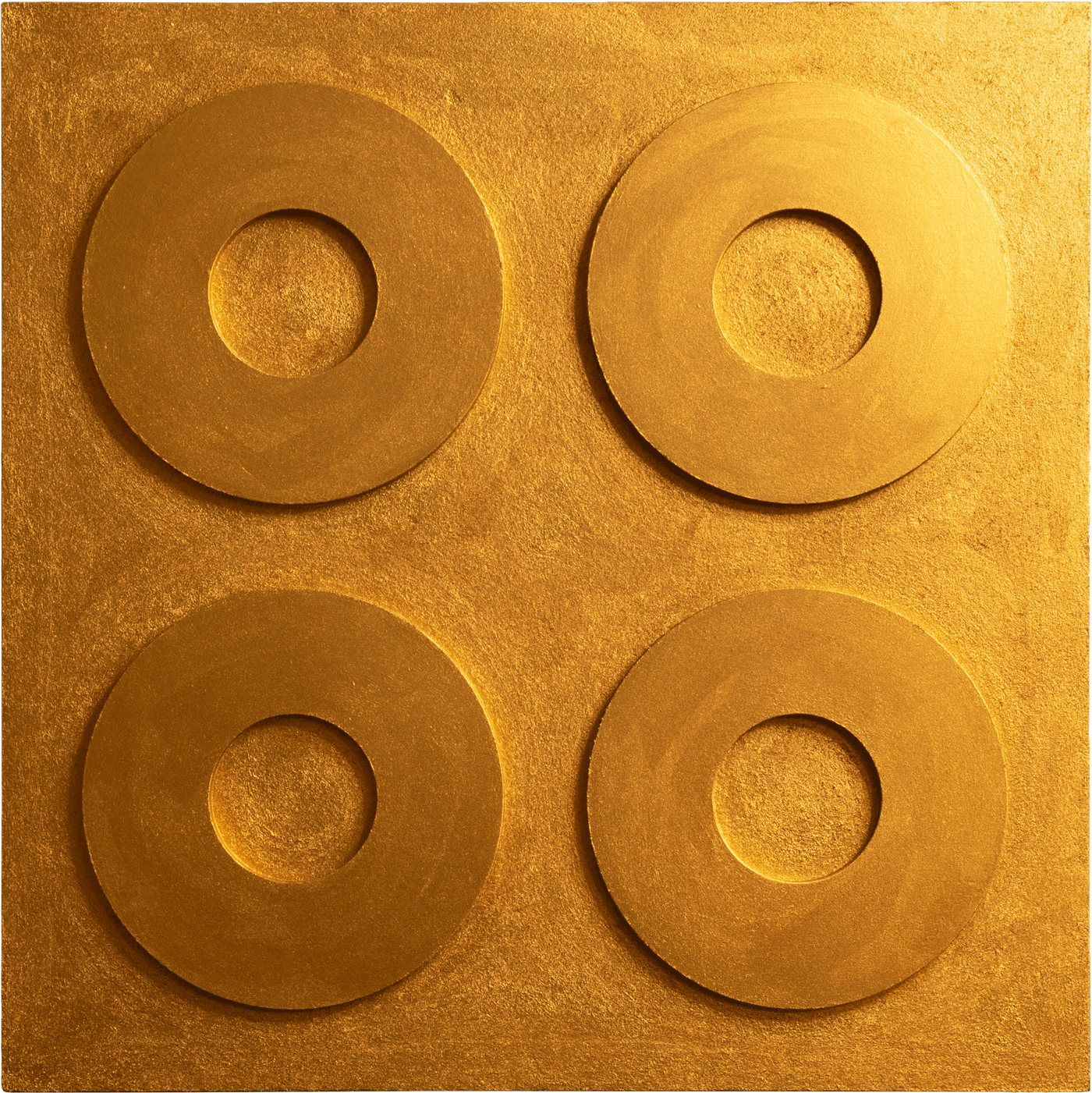 Monochrome Landscapes II. Gold 10 / Series of acrylic paintings on fibreboard 2021–2022 / 50x50 cm