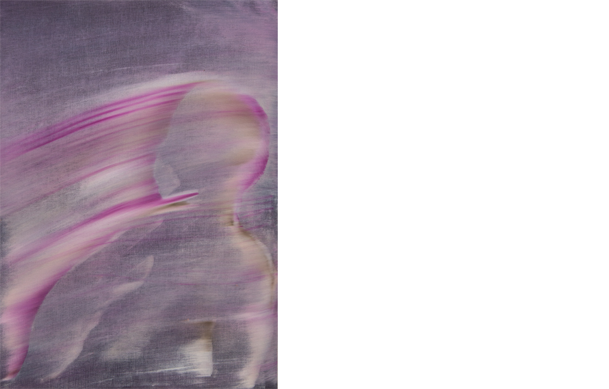 Untitled T/C Series, 2020. Oil on paper, 27 ½ × 20 inches.