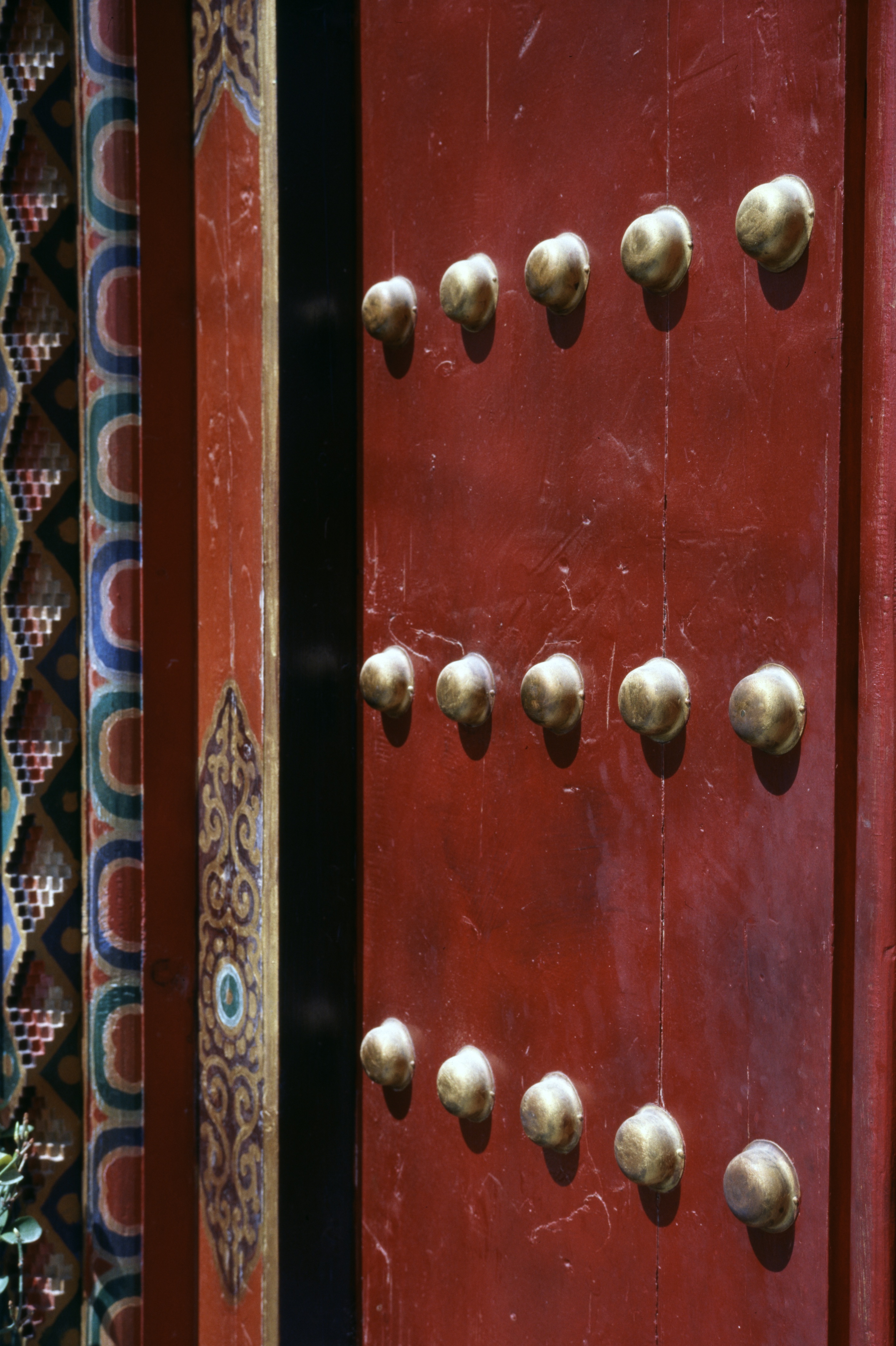 Traditional Tibetan doors
